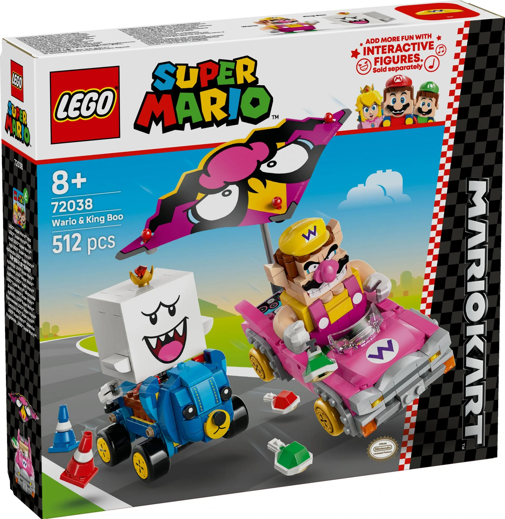 LEGO - Super Mario - Mario Kart™ – Wario & King Boo (72038)