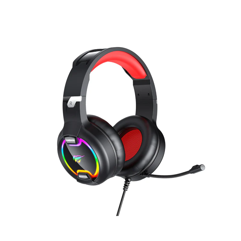Gaming headphones Havit GAMENOTE H2233D RGB (black&red)