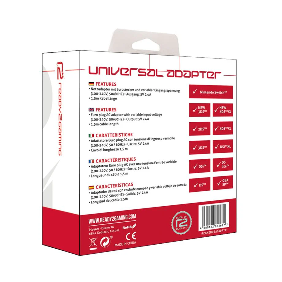 ready2gaming Universal-Adapter f眉r GBA. DS und Nintendo Switch