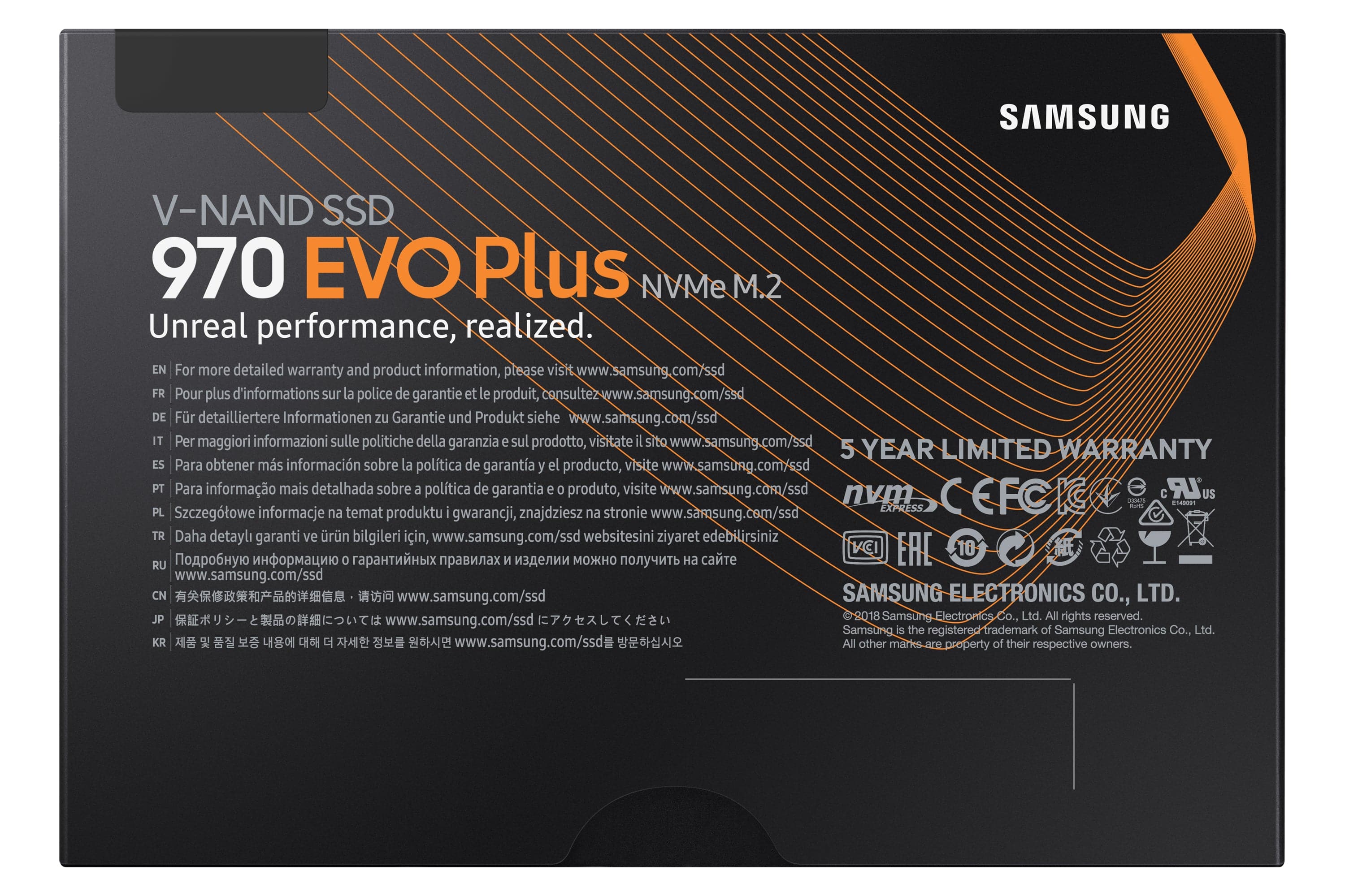 Samsung 970 EVO SSD MZ-V7S1T0BW 1 TB M.2 PCI Express 3.0 x4 (NVMe)