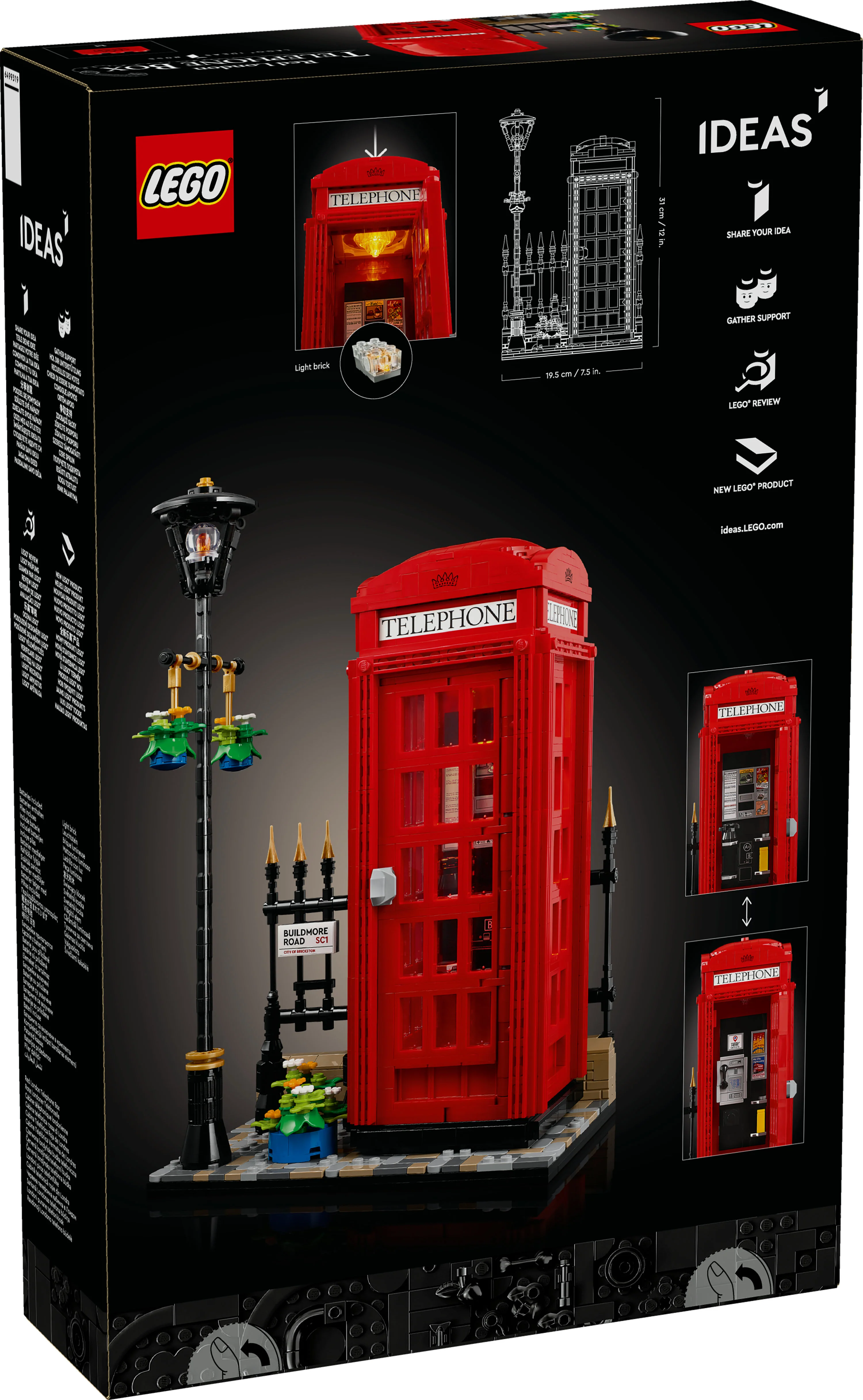LEGO 21347 Ideas Rød London Telefonboks