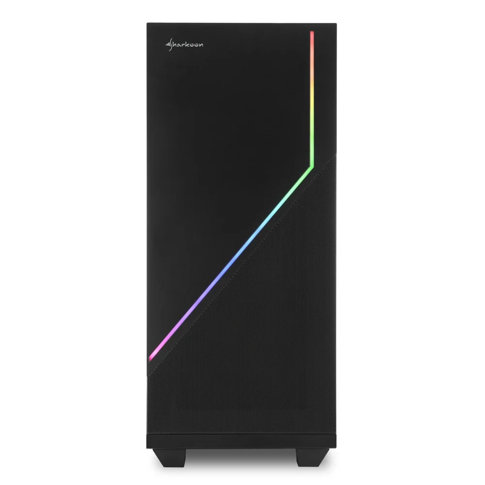 Sharkoon RGB FLOW. tower case (black. side panel of tempered glass)
