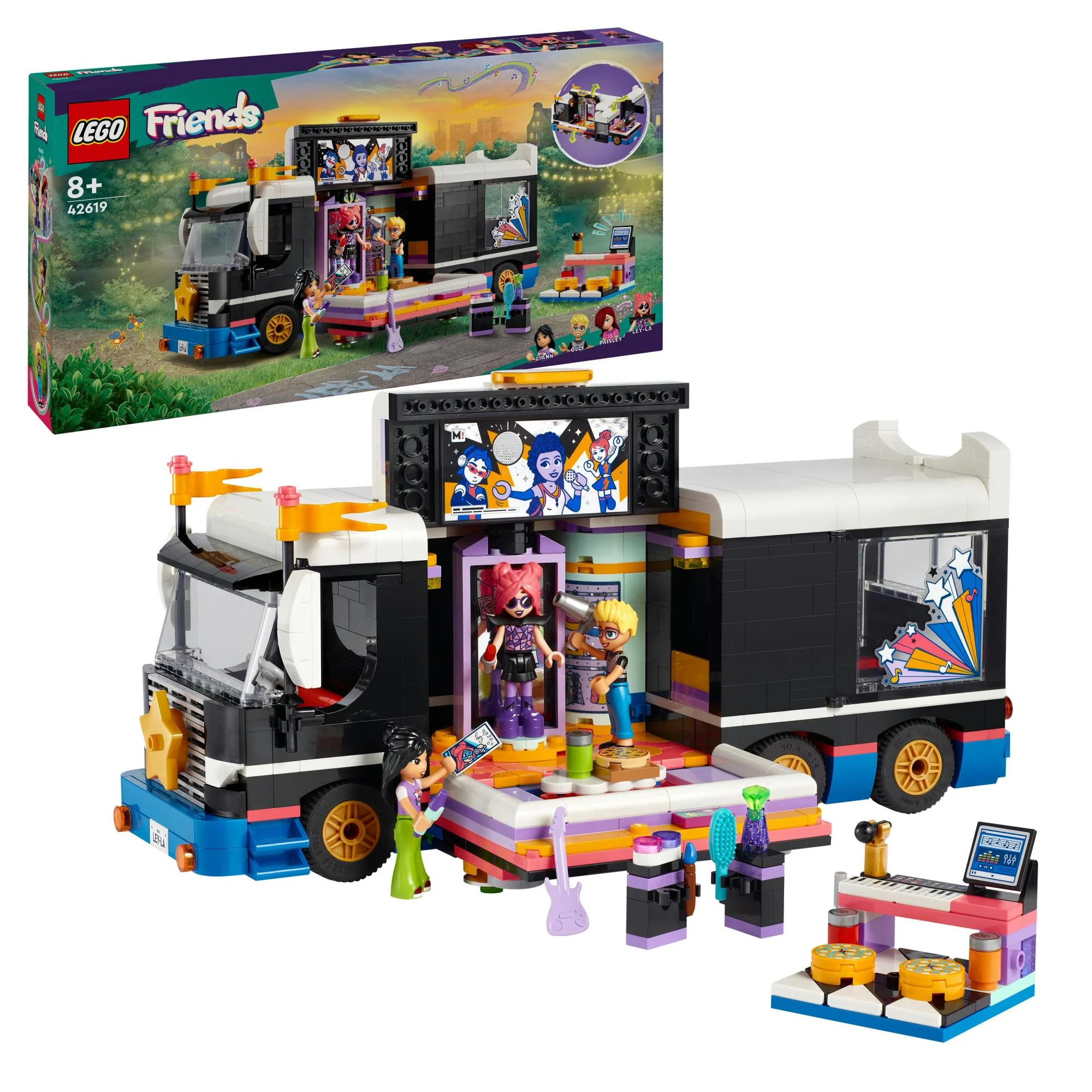 LEGO 42619 Friends Pop Star Tour Bus