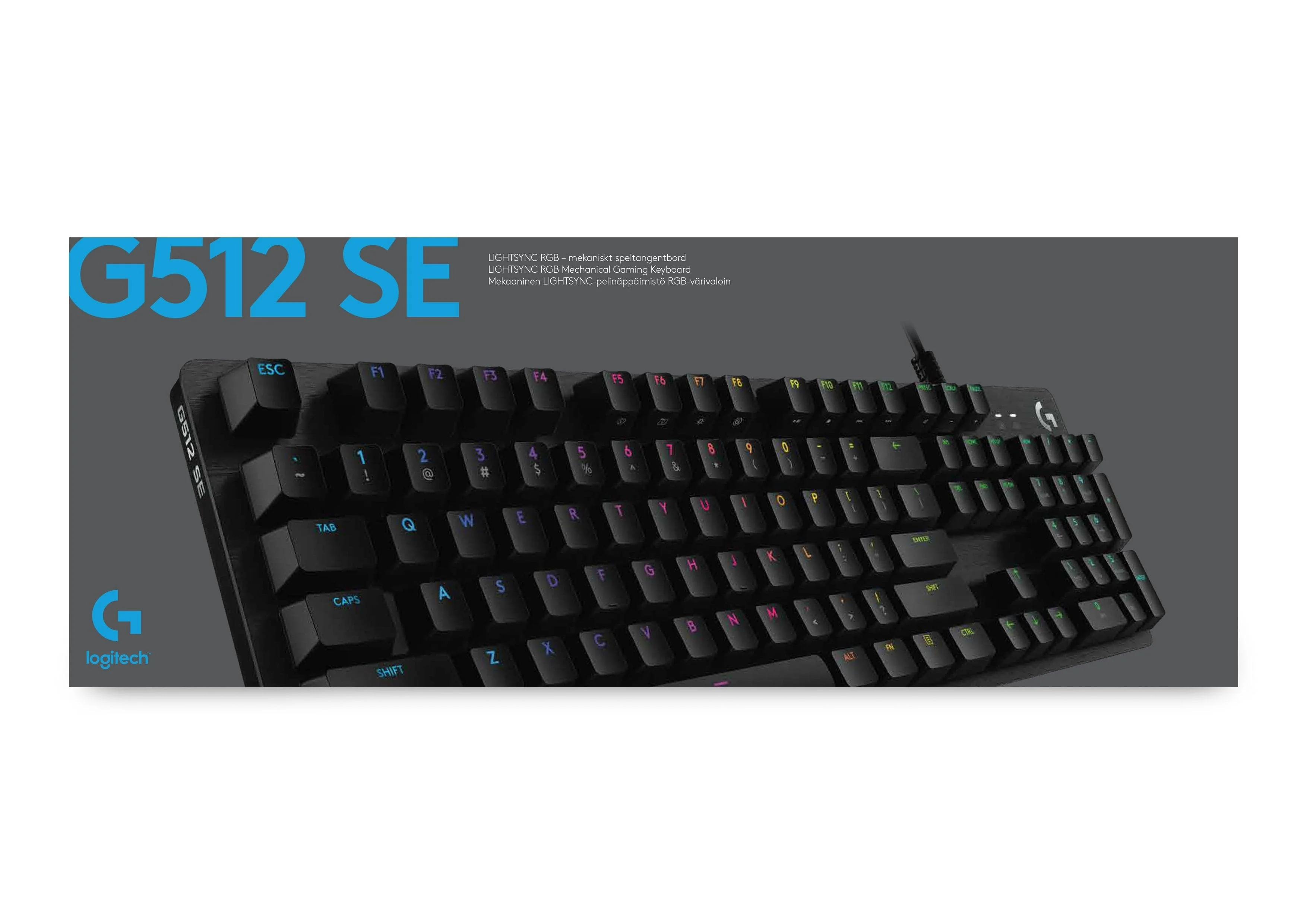 Logitech G512 SE LIGHTSYNC RGB Mechanische Gaming-Tastatur