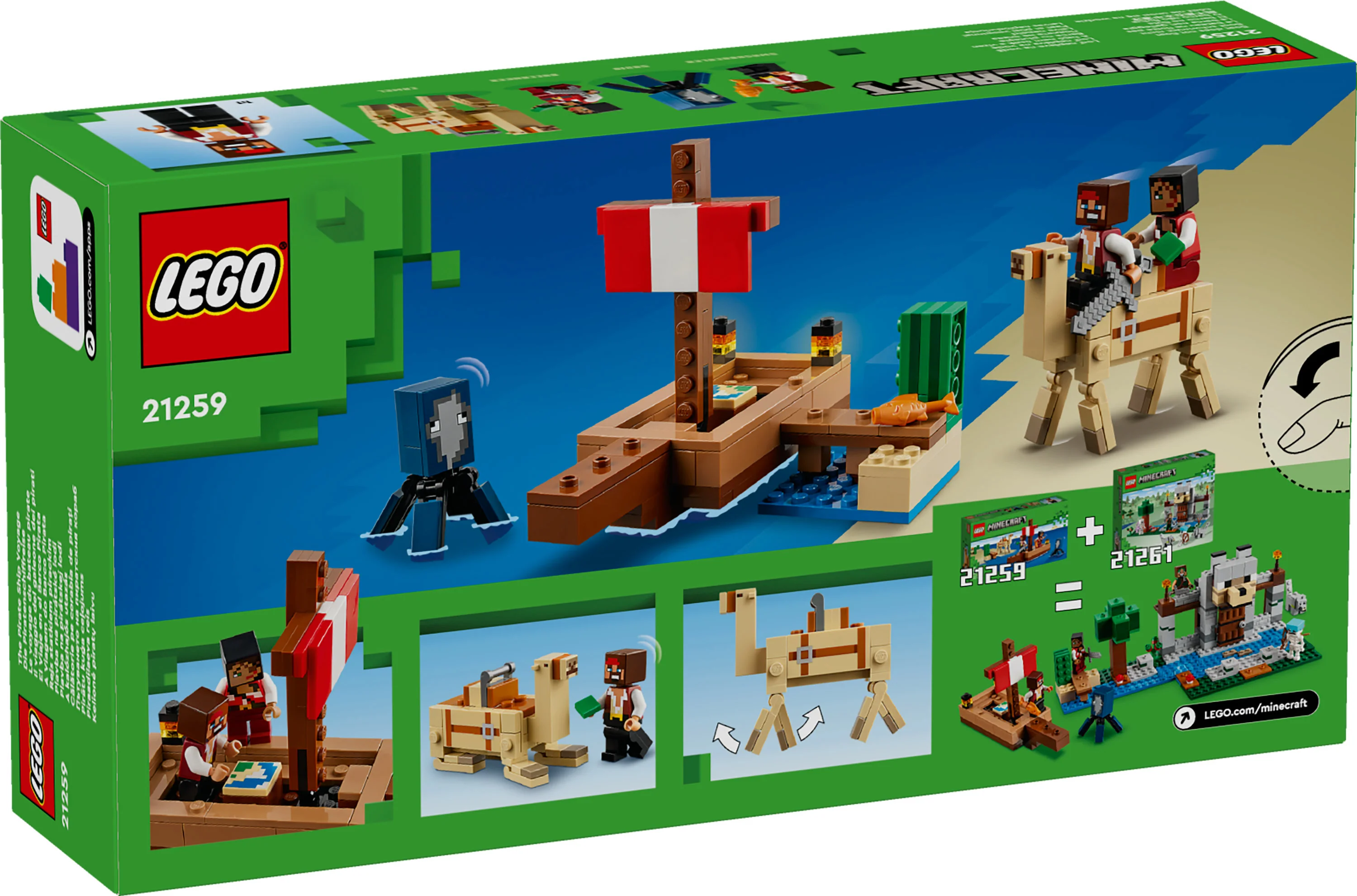LEGO Minecraft - Piratskibets Rejse (21259)