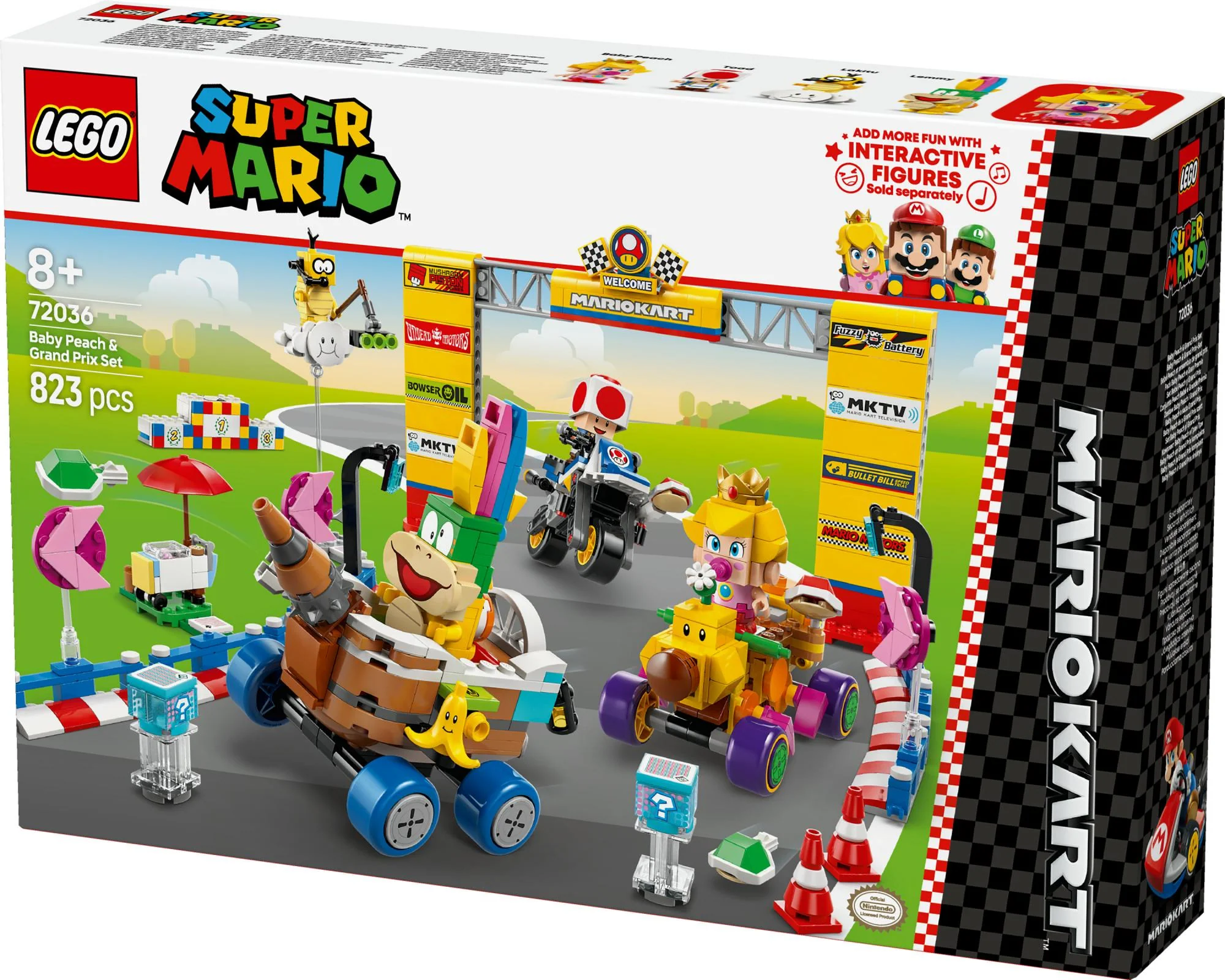 LEGO 72036 Super Mario - Mario Kart: Baby Peach & Grand Pix Set