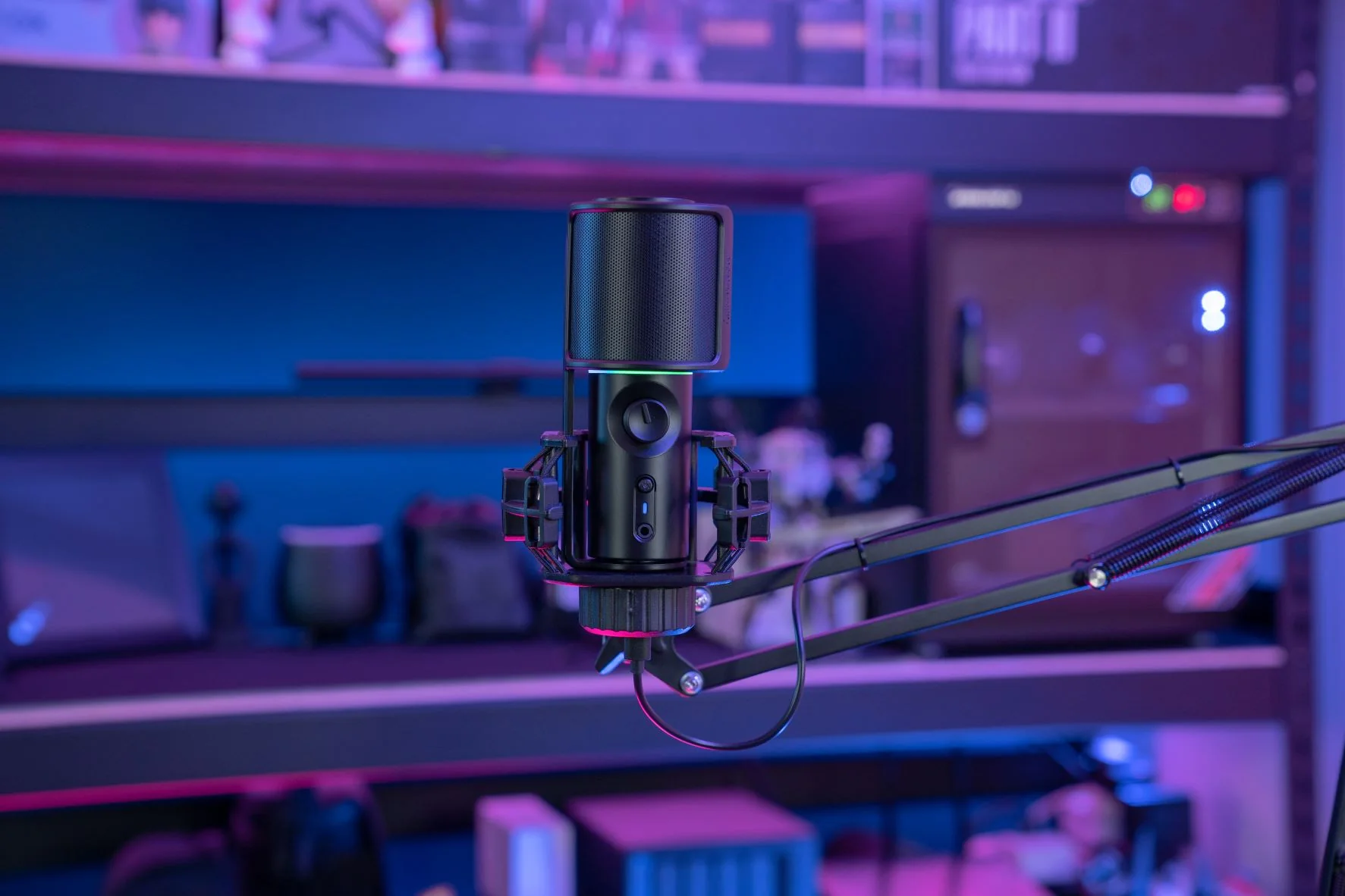 Streamplify MIC RGB Mikrofon inkl. Mikrofonarm – Schwarz