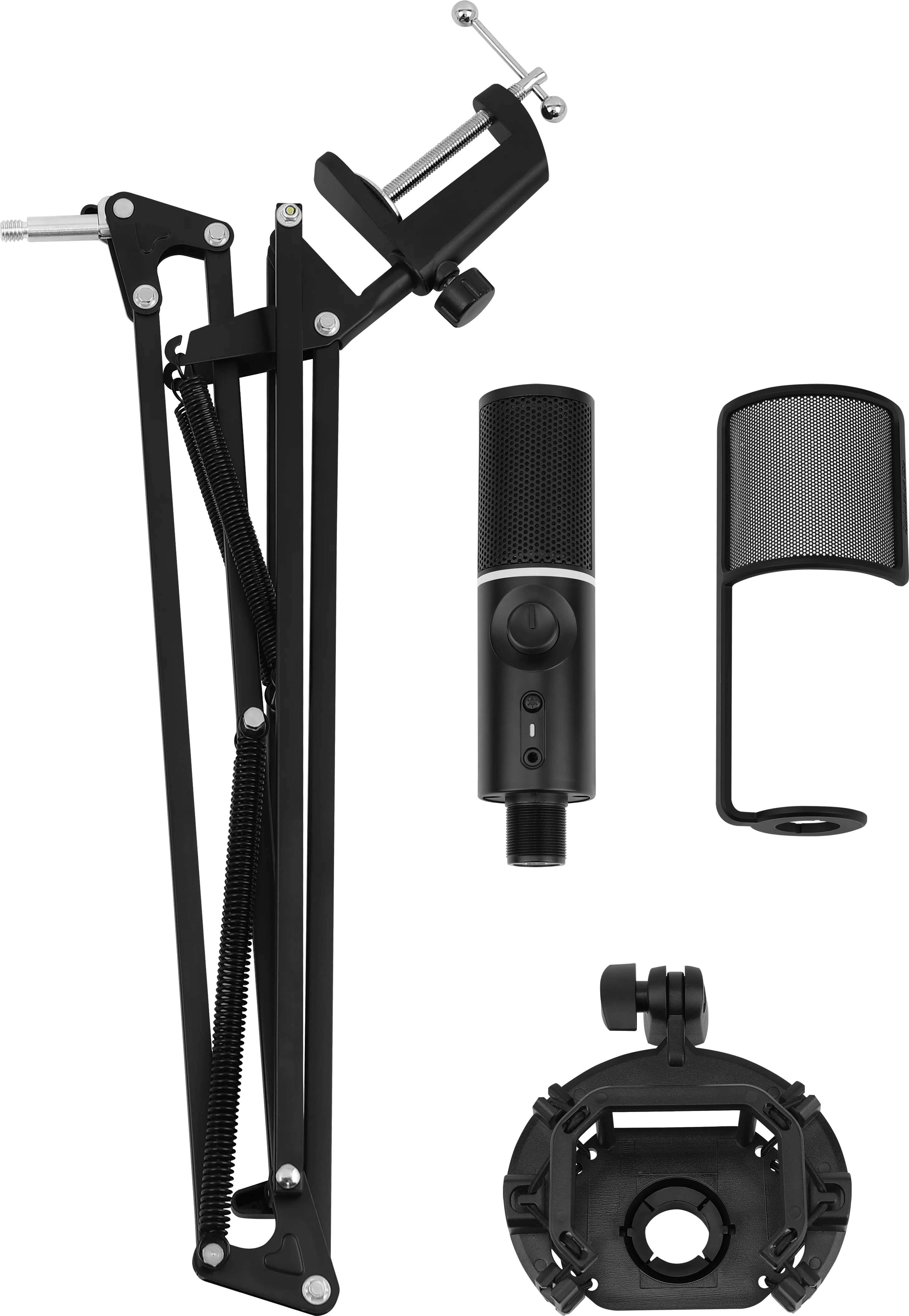 Streamplify MIC RGB Mikrofon inkl. Mikrofonarm – Schwarz