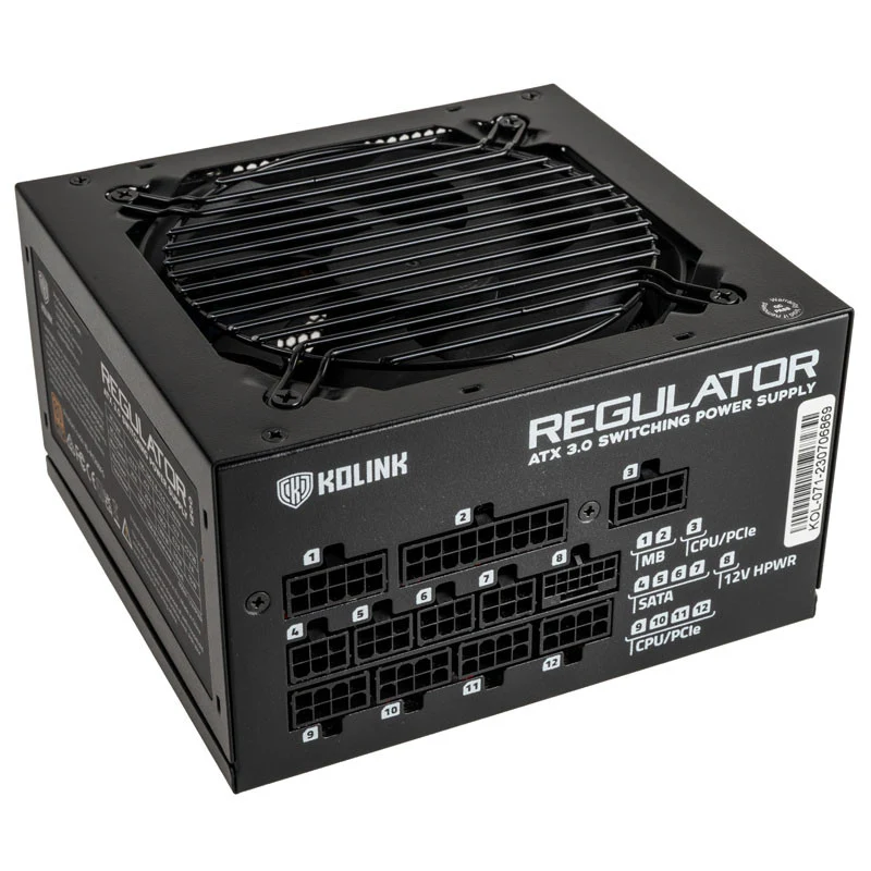 Kolink KL-R1200FG PSU. Gen5. Gold - 1200W. ATX 3.0. 600W 12VHPWR