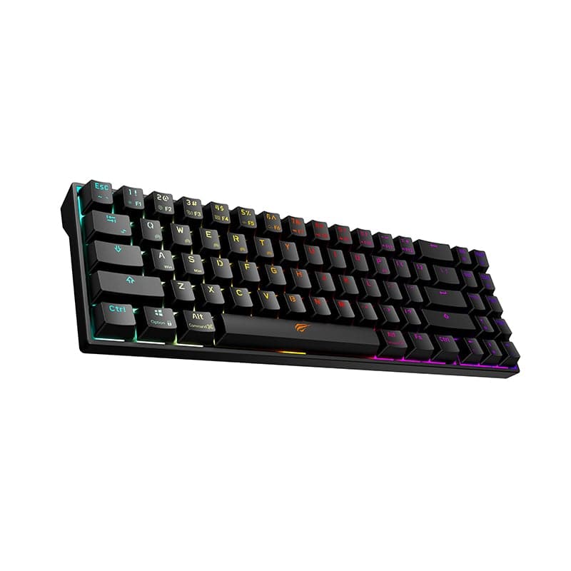 Havit KB496L Schwarz 65 % Gaming-Tastatur RGB