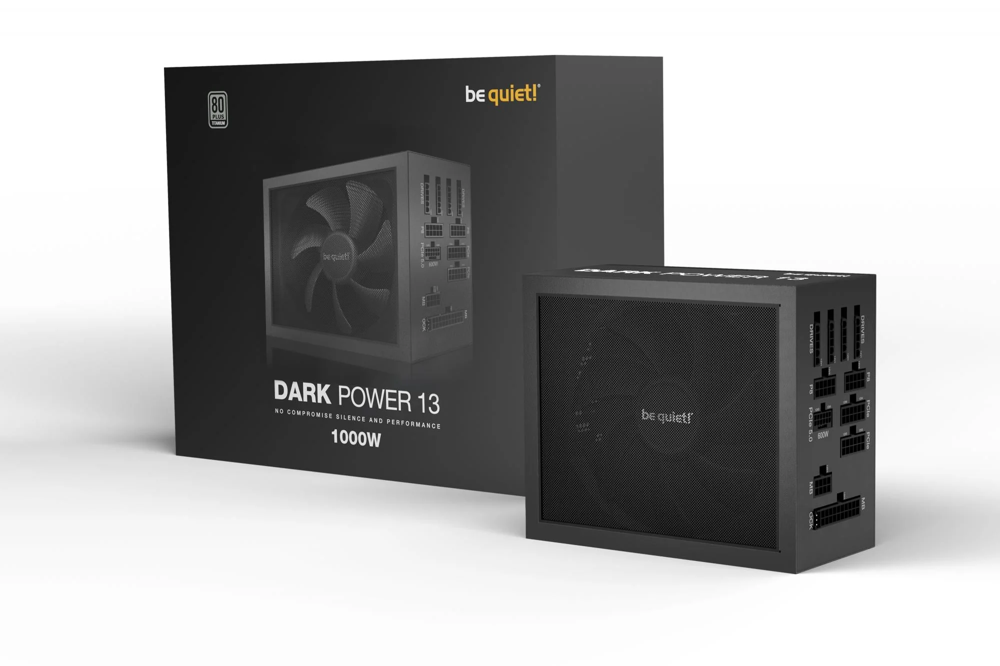 be quiet! Dark Power 13 1000W. PC power supply (black. 5x PCIe. cable management. 1000 watts)