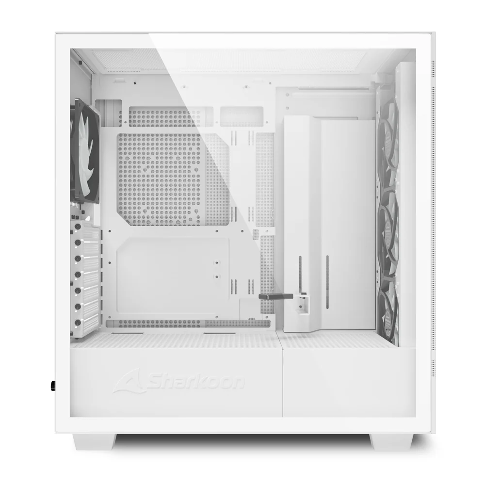 Sharkoon Rebel C50 RGB. tower case (white. tempered glass)