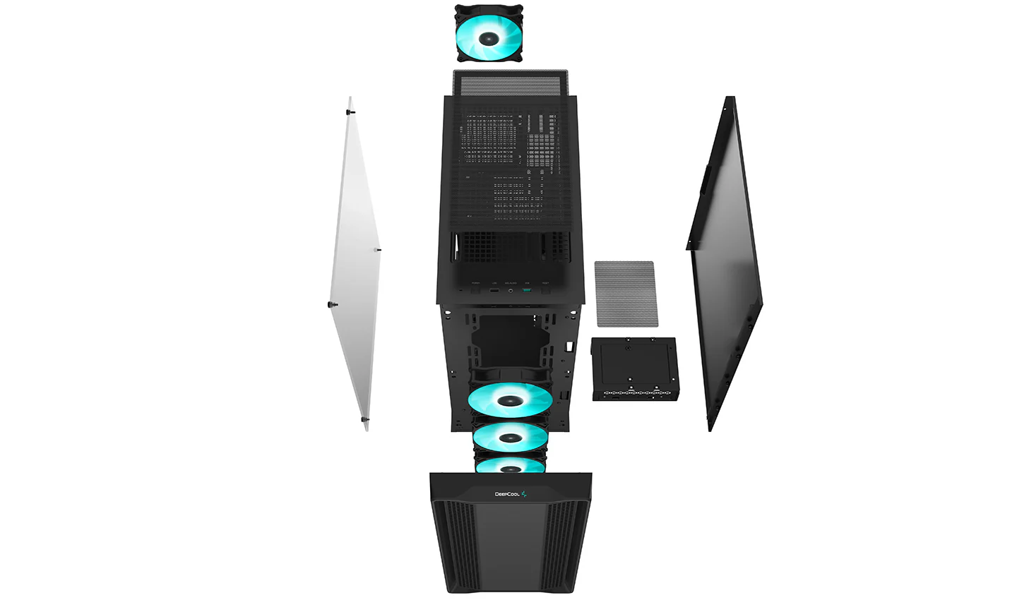 DeepCool CC560 Tower ATX Ohne Netzteil Schwarz