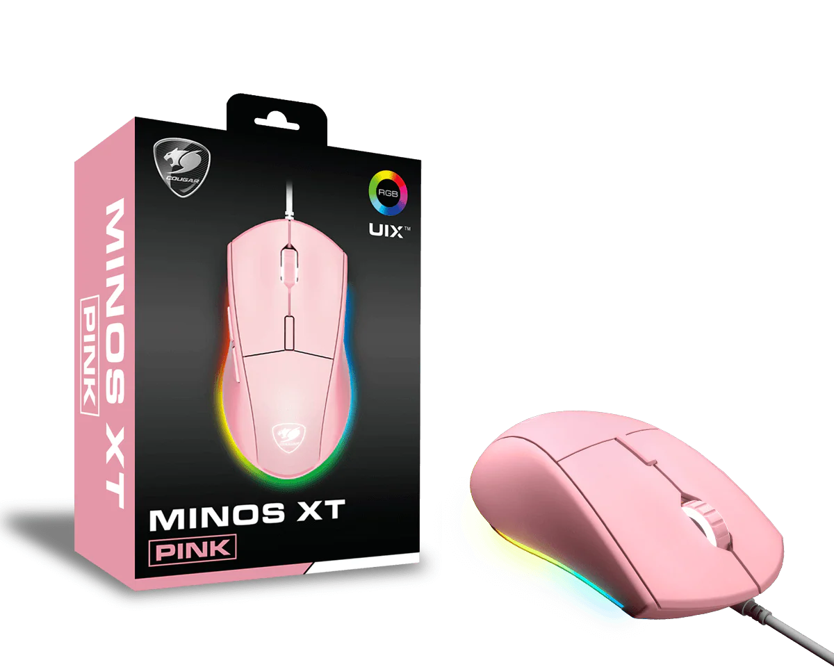 Cougar Mouse Minos XT Pink Gaming-Maus