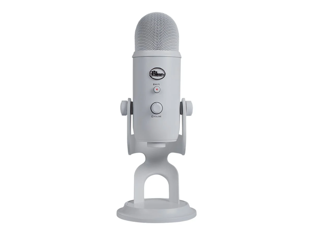 Blauer Mic Yeti – Weiß