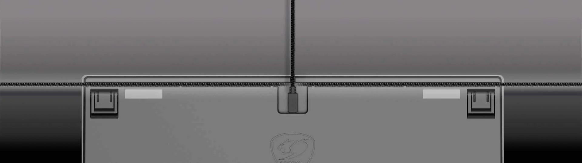 Cougar PURI TKL Tastatur. mechanisches weißes Kabel