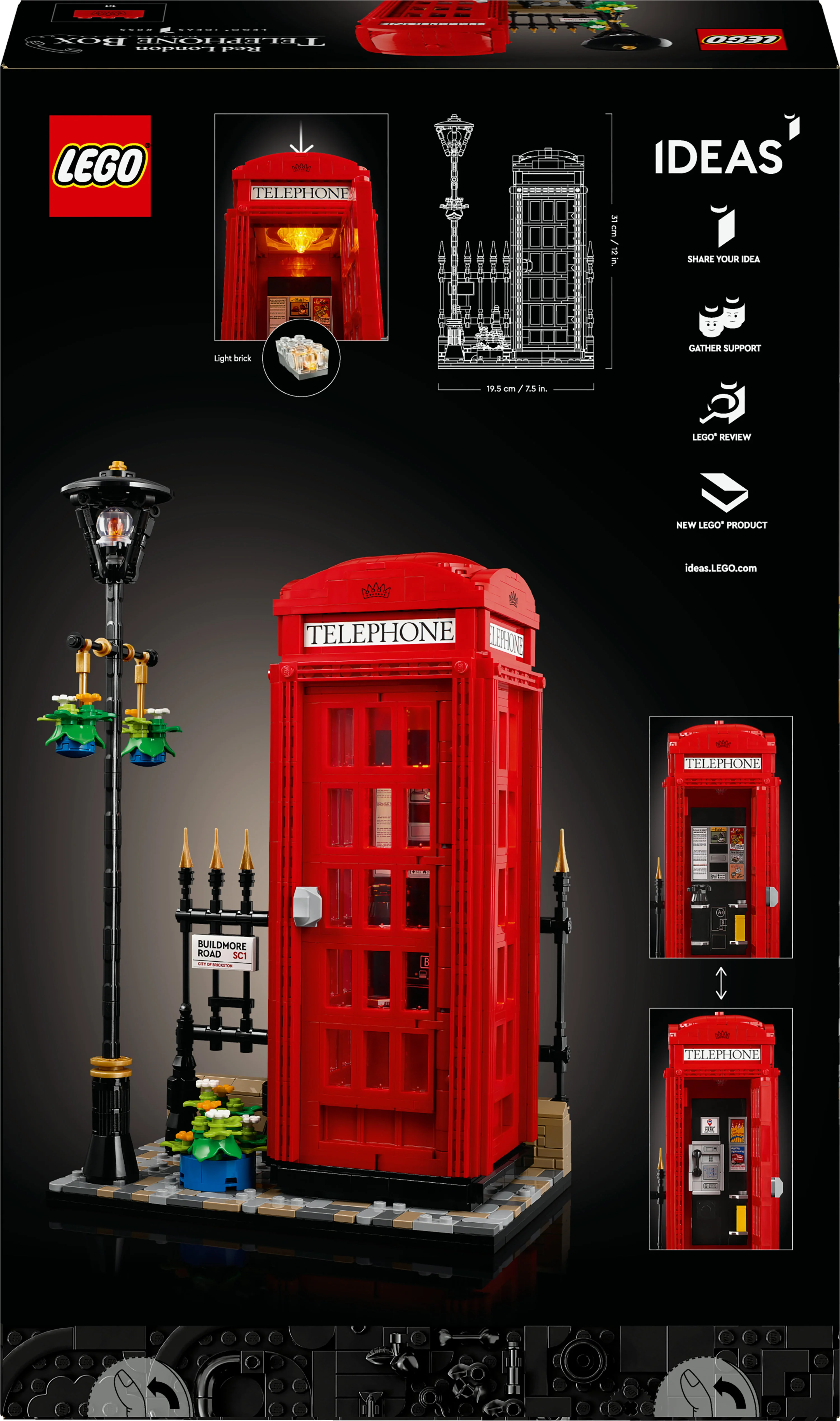 LEGO 21347 Ideas Rød London Telefonboks