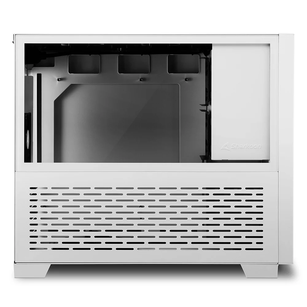Sharkoon MS-Z1000. gaming tower case (white. tempered glass side panel)