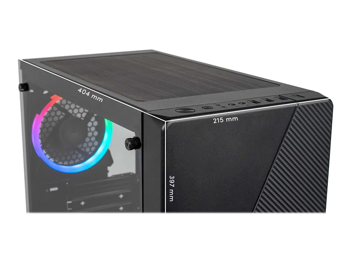 AZZA Noir Tower Micro-ATX Schwarz