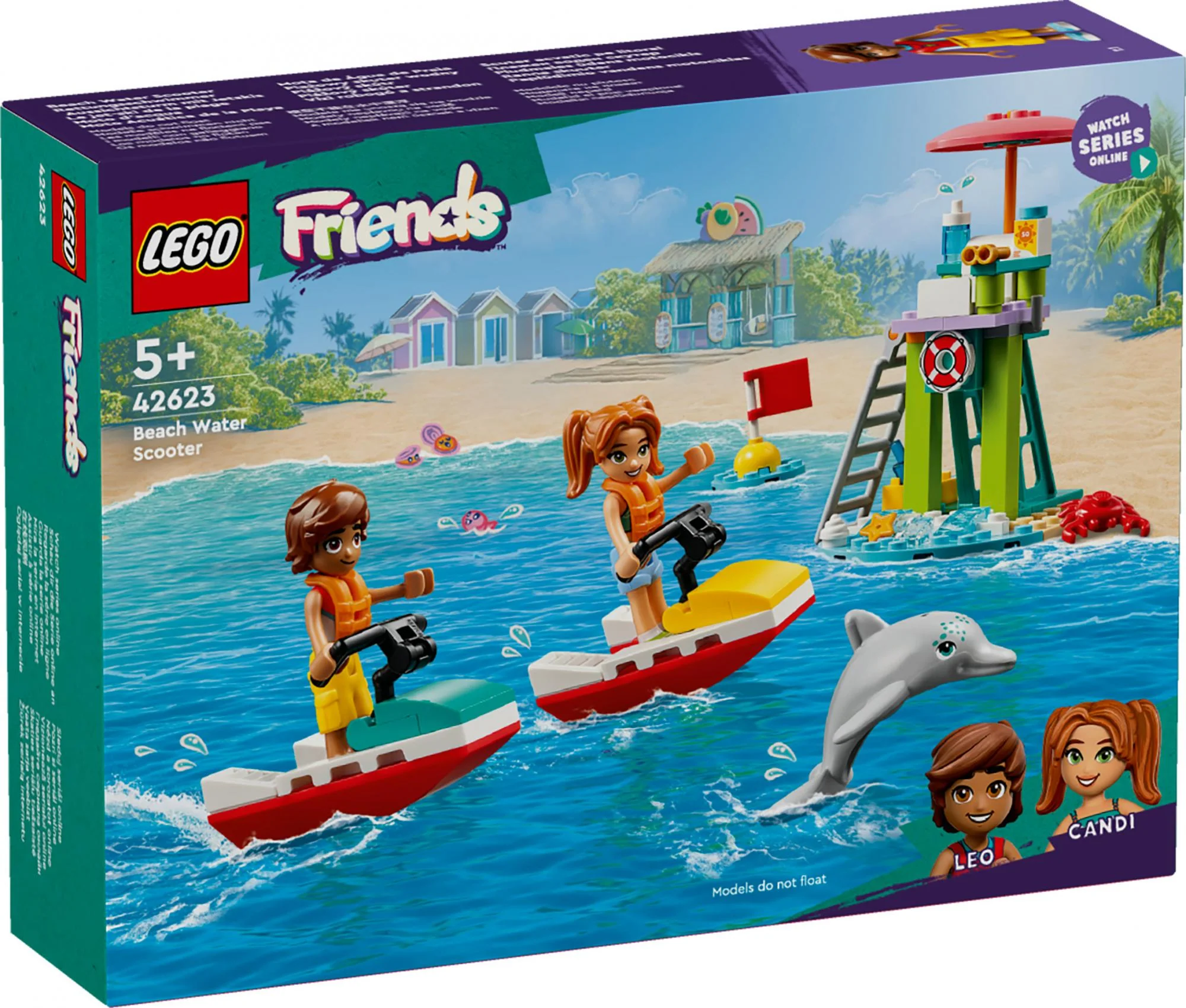LEGO 42623 Friends Lifeguard Observation Tower with Jet Skis