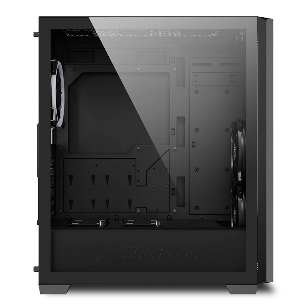 Sharkoon VS9 RGB . tower case (black. tempered glass)