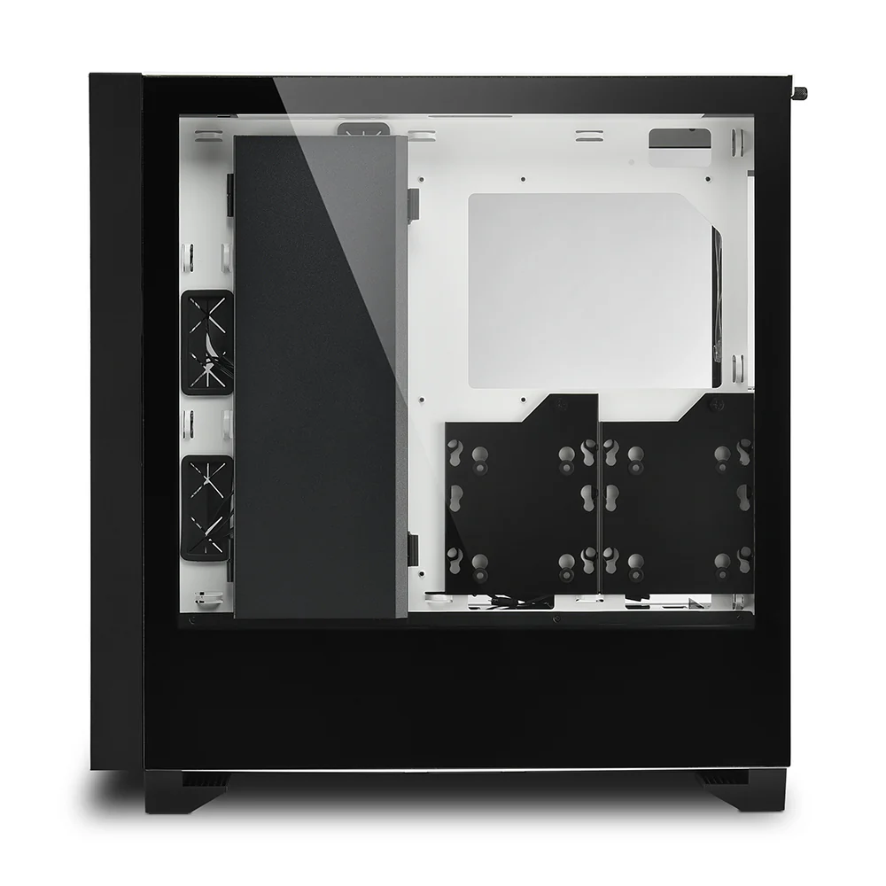 Sharkoon ELITE SHARK CA300T. big tower case (white. 2x tempered glass)