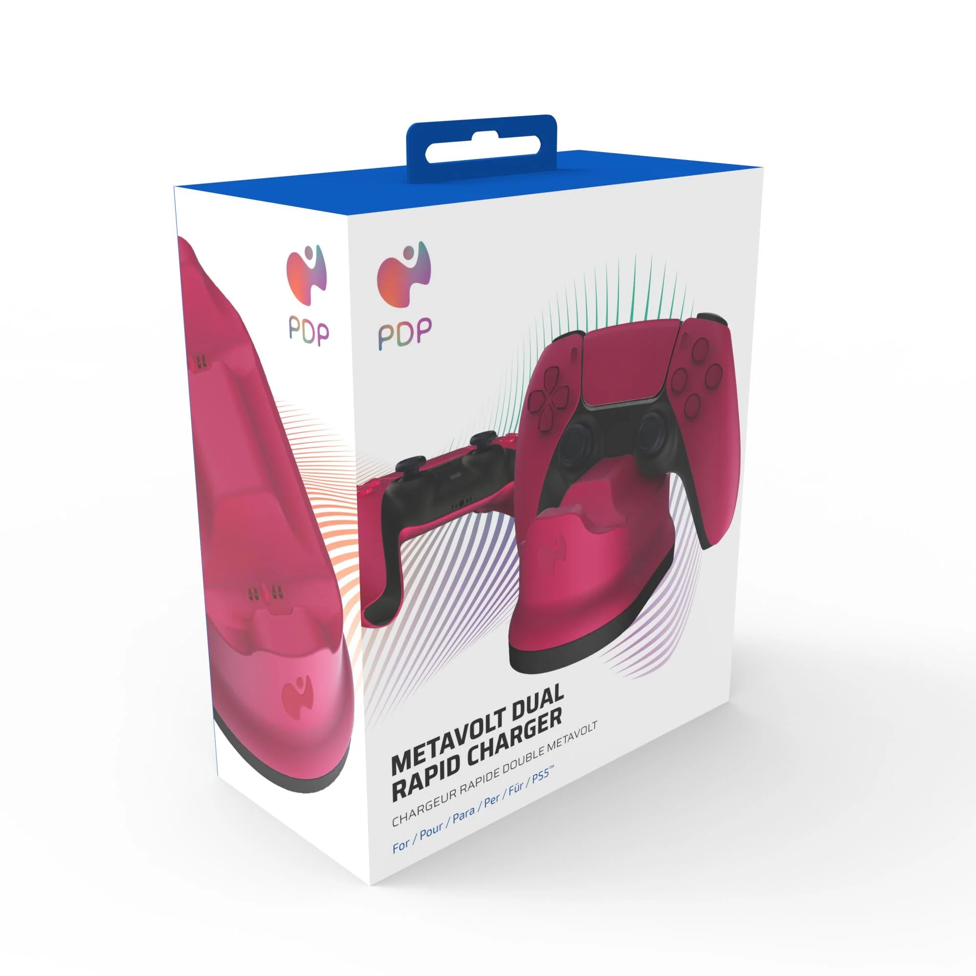 PDP Metavolt Dual Oplader Cosmic Rød