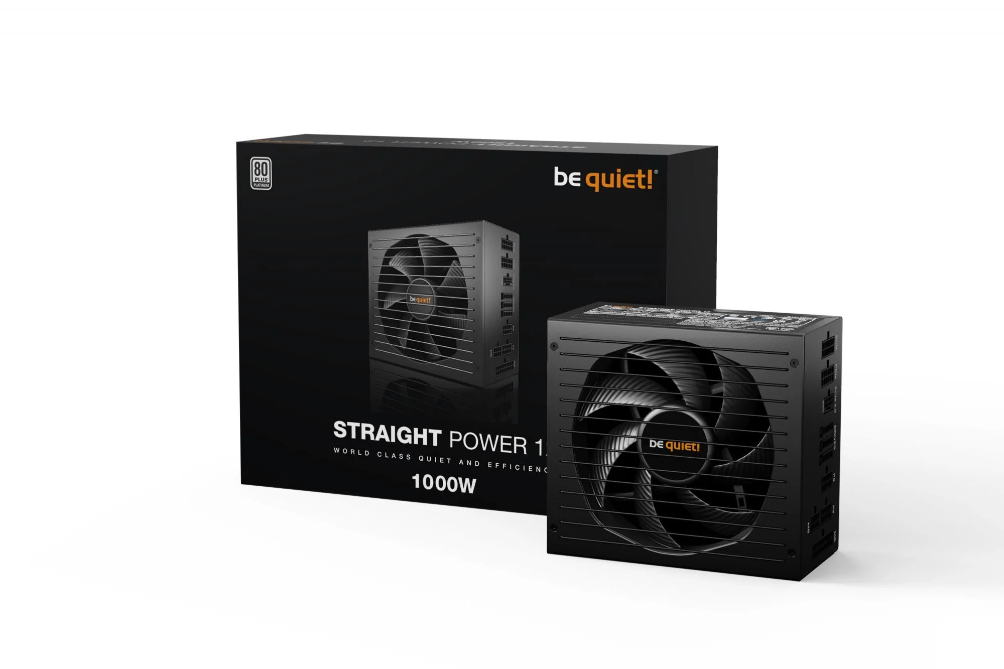 be quiet! Straight Power 12 Platinum 1000W ATX3.0. PC power supply (black. 1x 12VHPWR. 4x PCIe. cable management. 1000 watts)