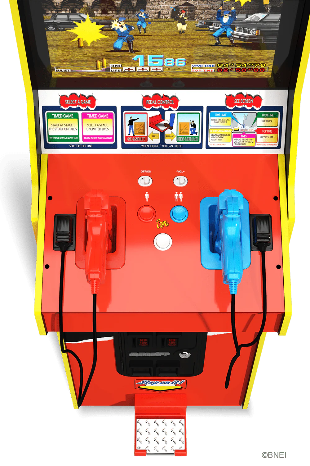 ARCADE 1 UP TIME CRISIS DELUXE ARCADE MACHINE