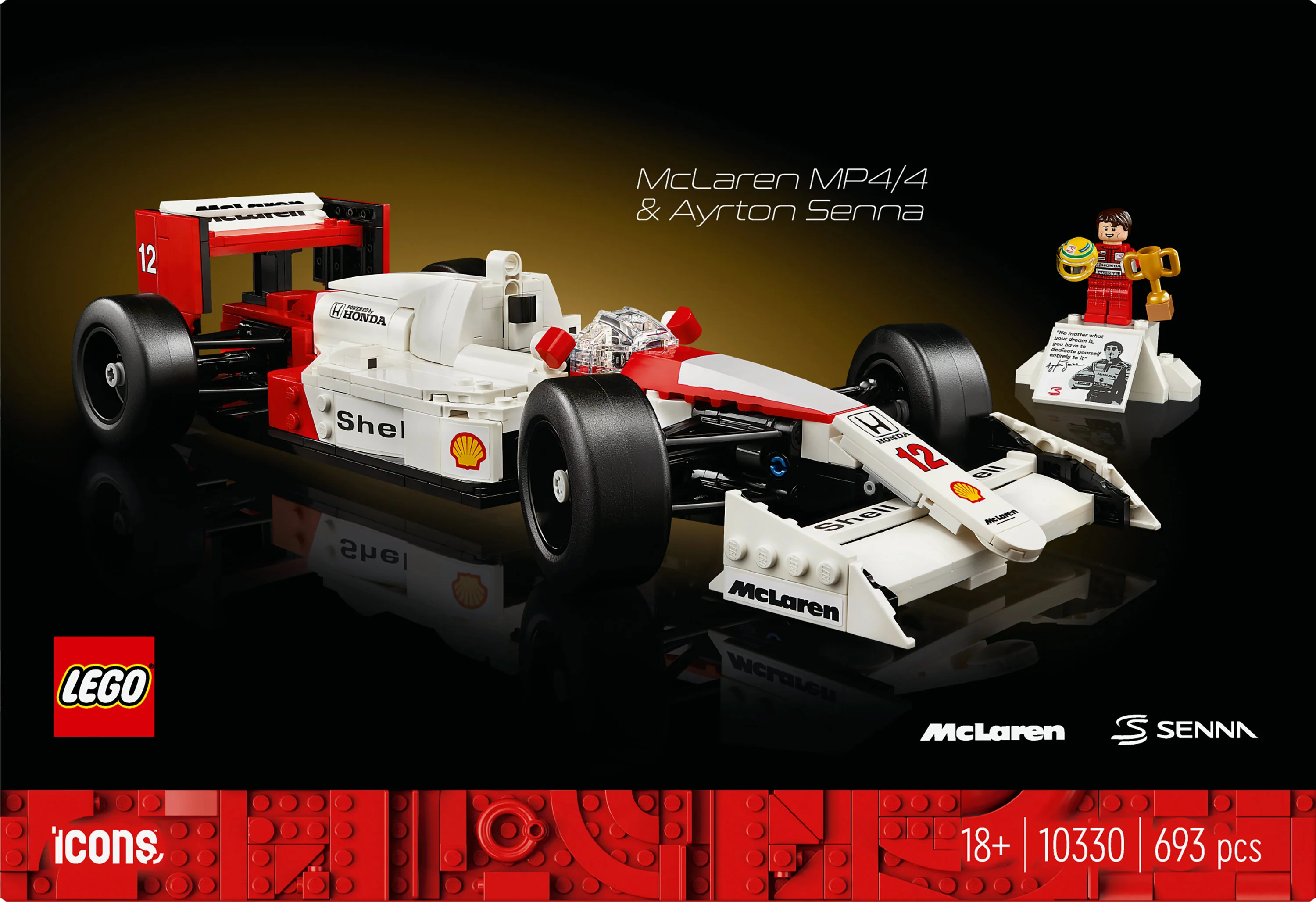 LEGO 10330 Icons McLaren MP4/4 & Ayrton Senna