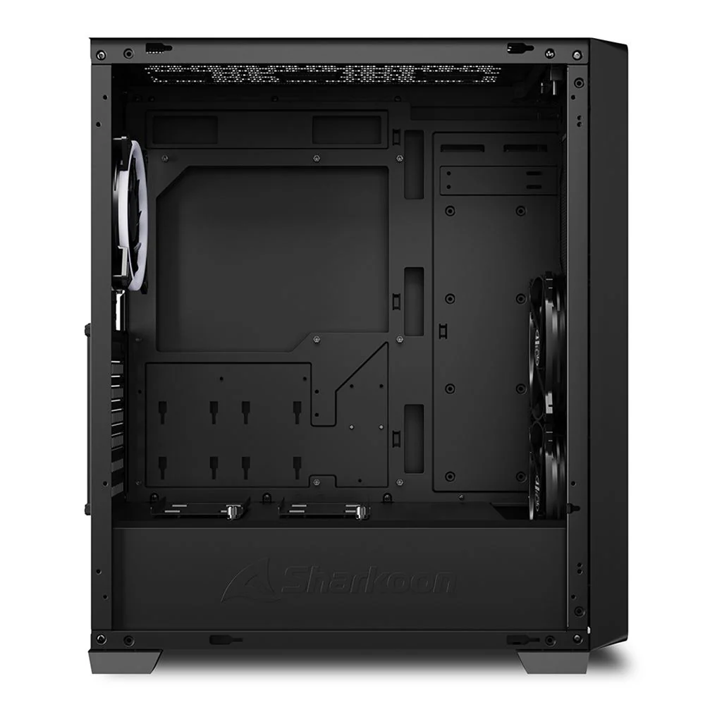 Sharkoon VS8 RGB . tower case (black. tempered glass)
