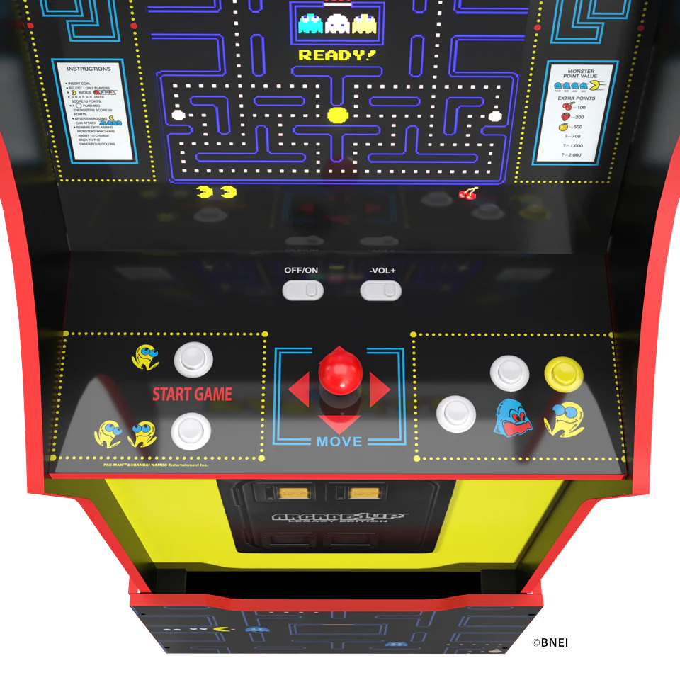 ARRCADE 1 Up Legacy Pacmania Bandai Namco