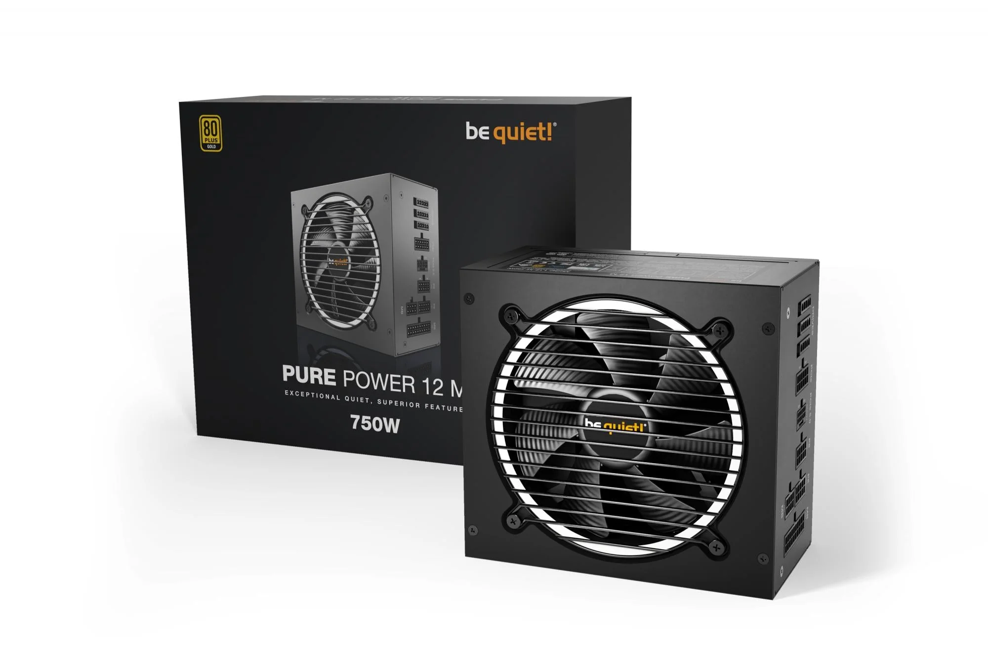 be quiet! Pure Power 12M 750W. PC power supply (black. 3x PCIe. cable management. 750 watts)