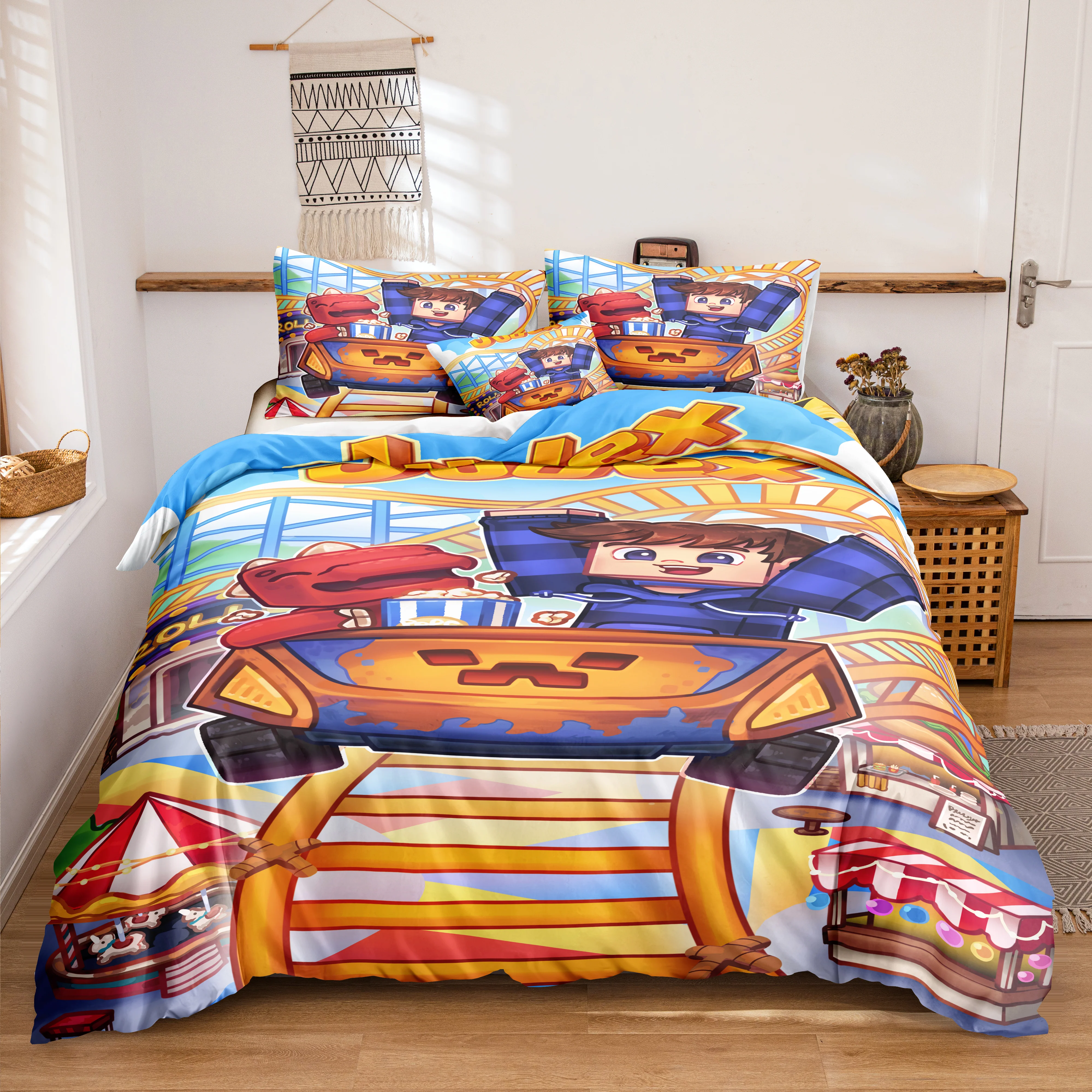 Judex Dino Sengetøj - 140 x 200 cm