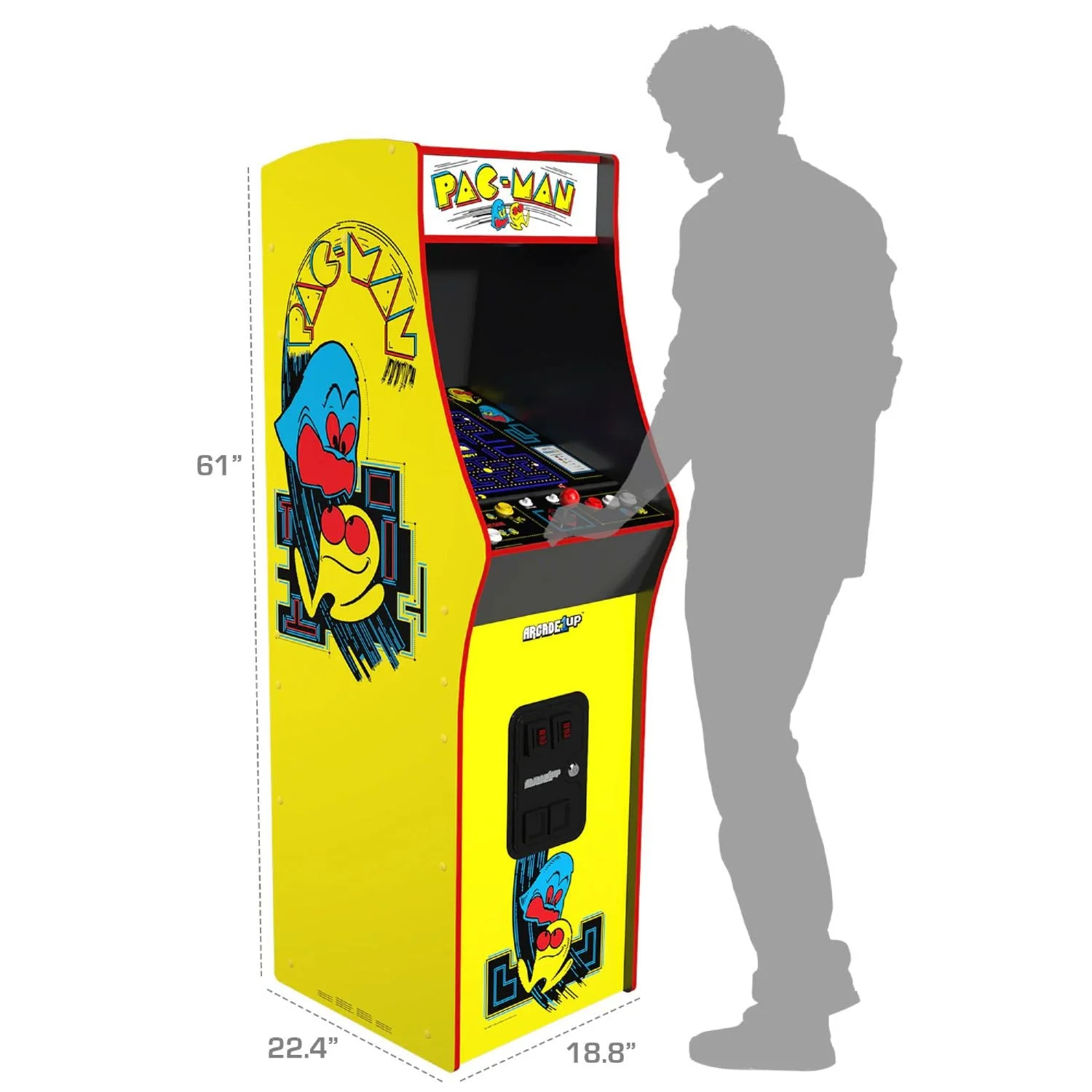 ARCADE 1 UP PAC-MAN DELUXE ARCADE MACHINE
