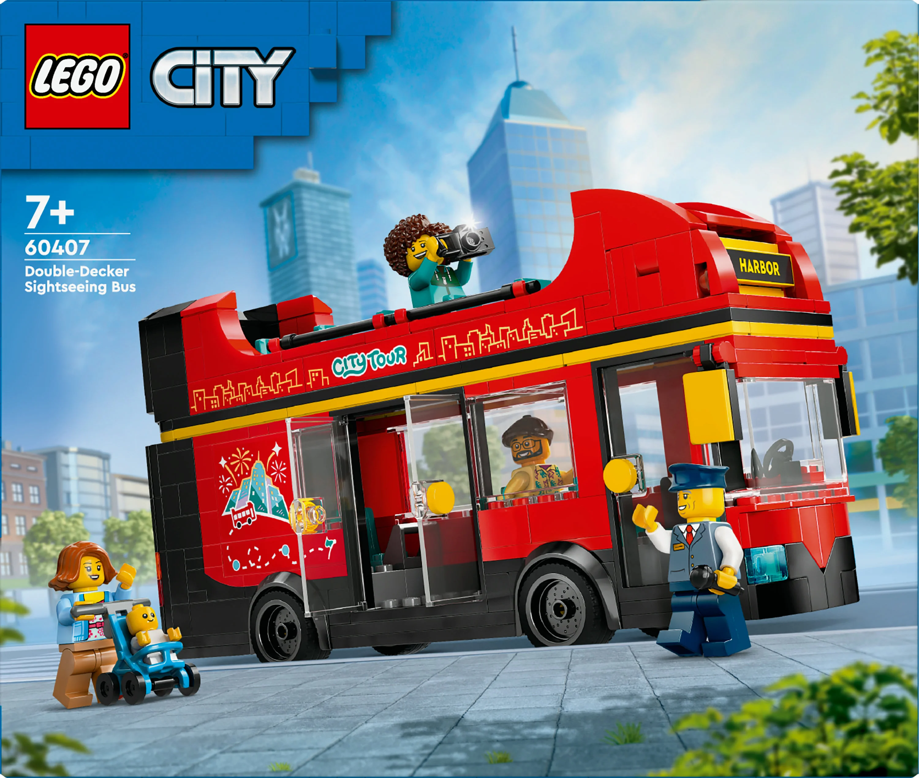 LEGO City - Red Dobbeltdækker Sightseeing Bus (60407)