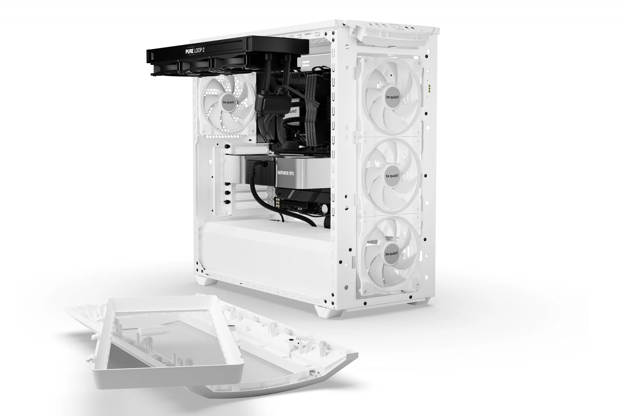 be quiet! SHADOW BASE 800 FX. tower case (white. tempered glass)
