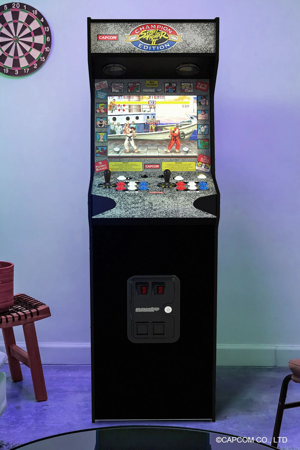 ARCADE 1 UP STREET FIGHTER DELUXE ARCADE MACHINE