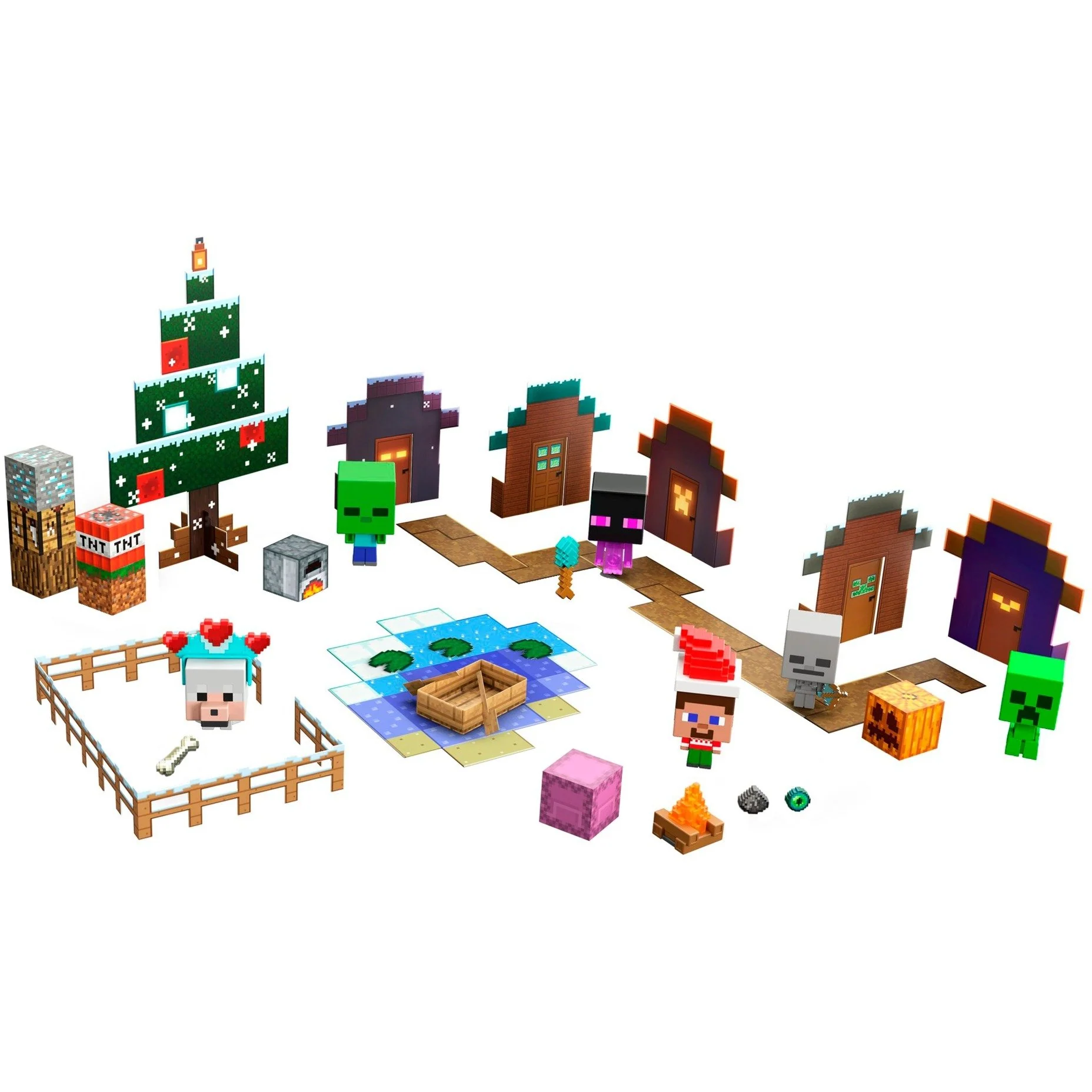 Mattel Minecraft Mob Head Minis Advent Calendar Toy Figure