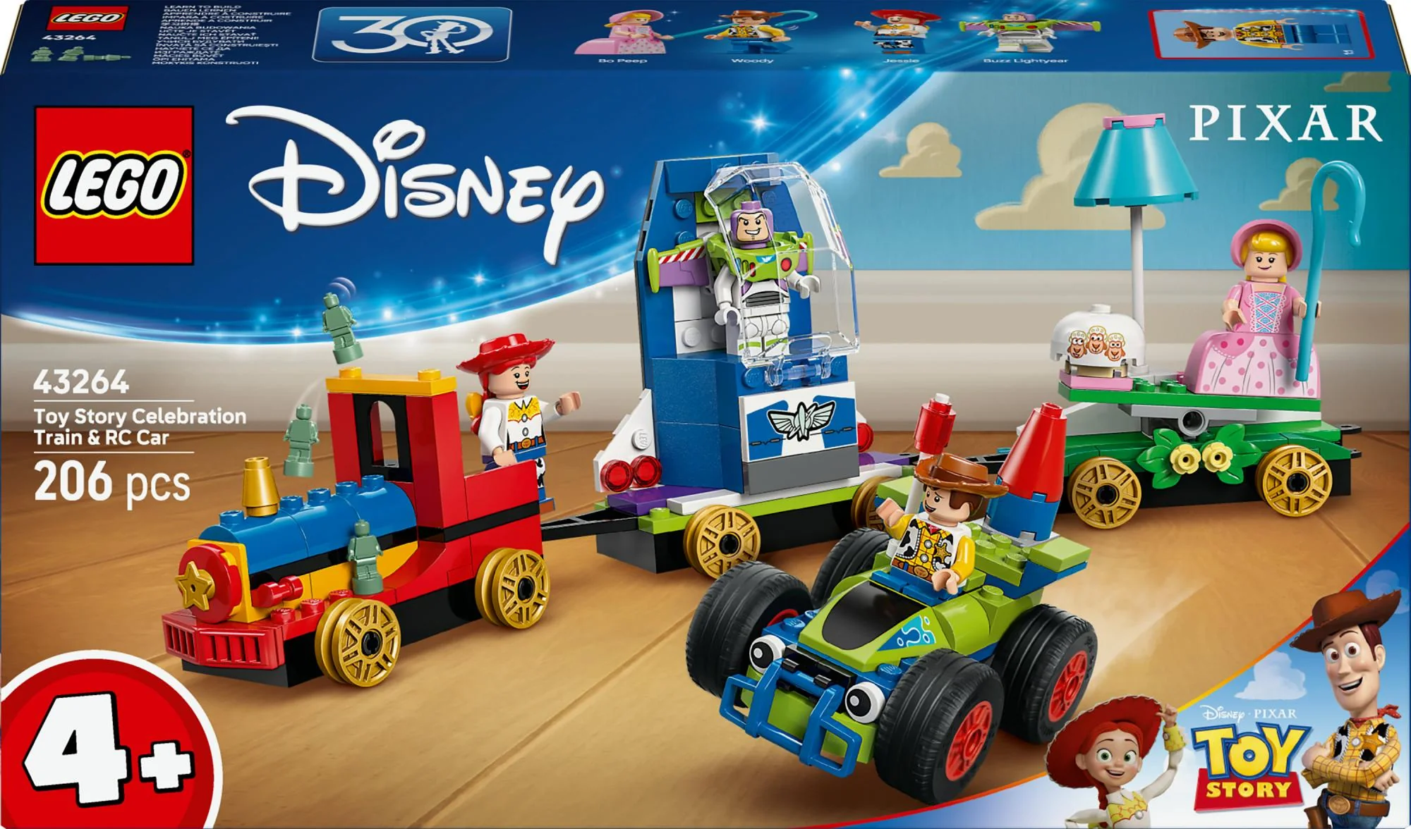 LEGO 43264 Disney Pixar Party Train and the RC Car from Toy Story