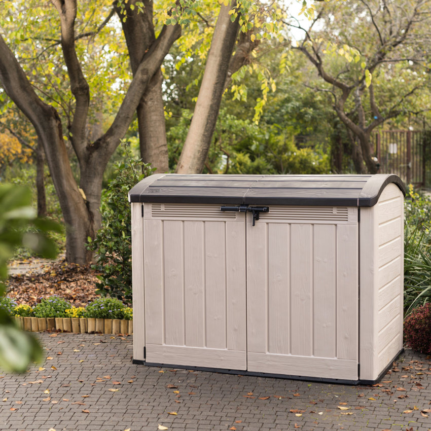 177 cm x 113 cm Ger&auml;teschuppen aus Kunstharz