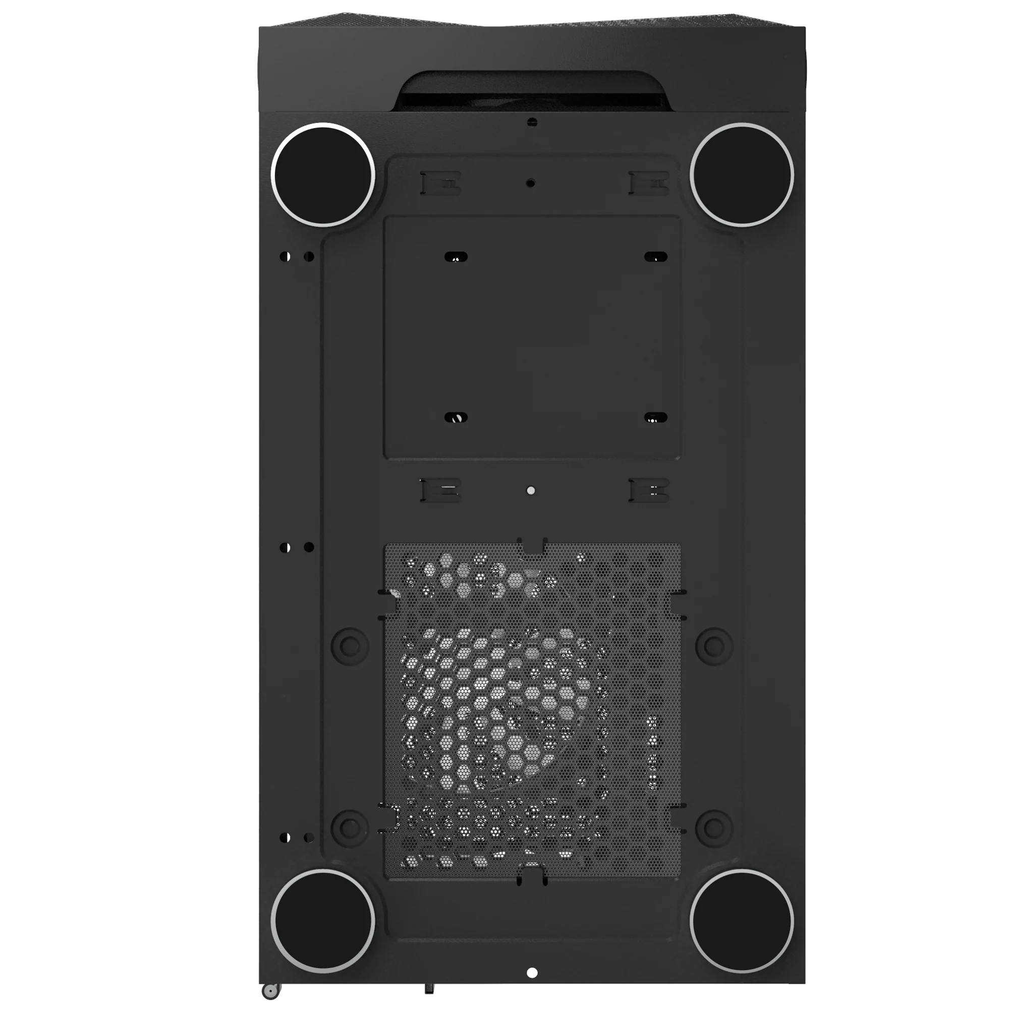 Montech X3 Mesh Black – 3x 140 mm statische RGB-Lüfter + 3x 120 mm statische RGB-Lüfter. seitlich schwenkbares gehärtetes Glas