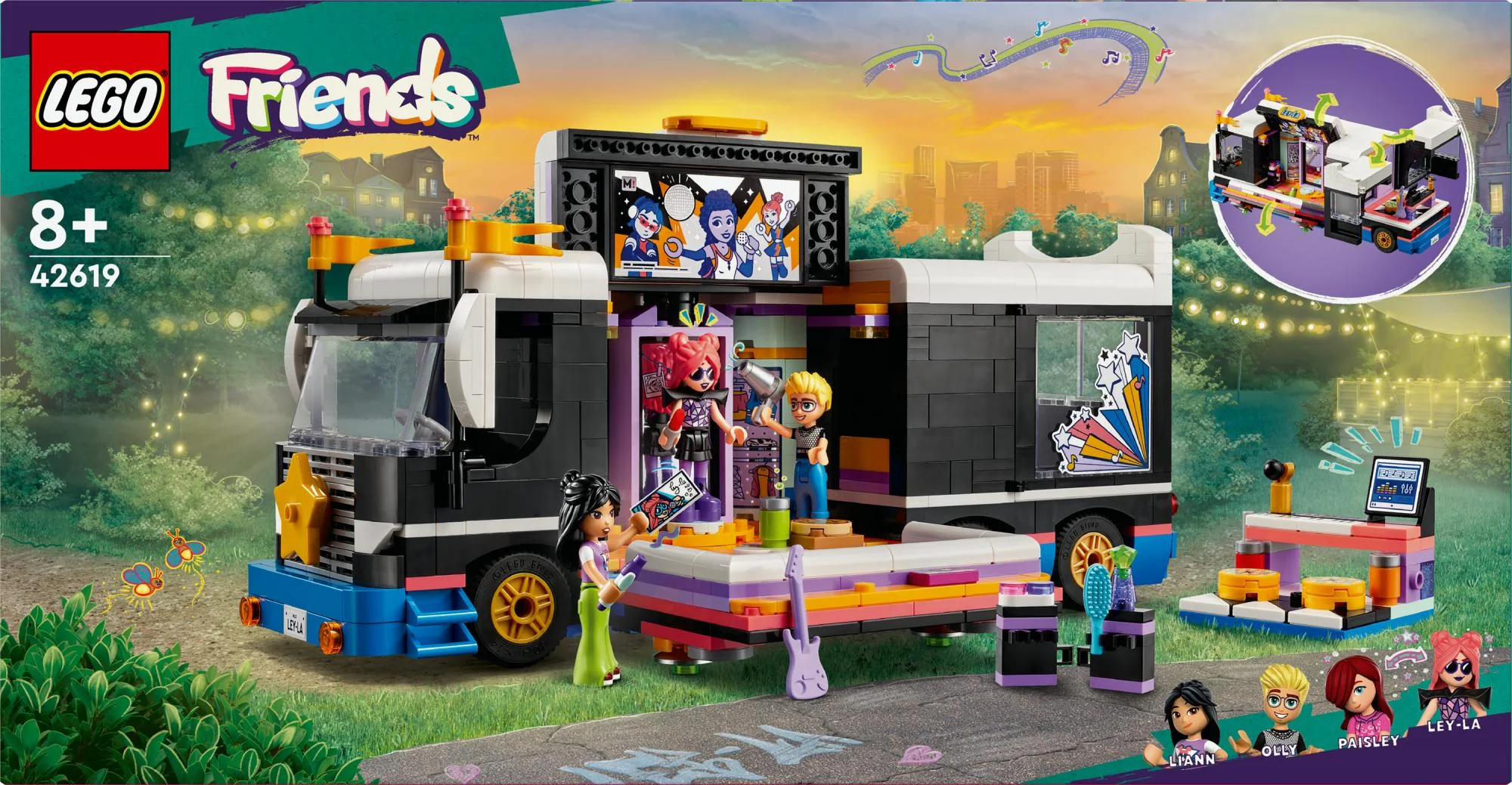 LEGO 42619 Friends Pop Star Tour Bus
