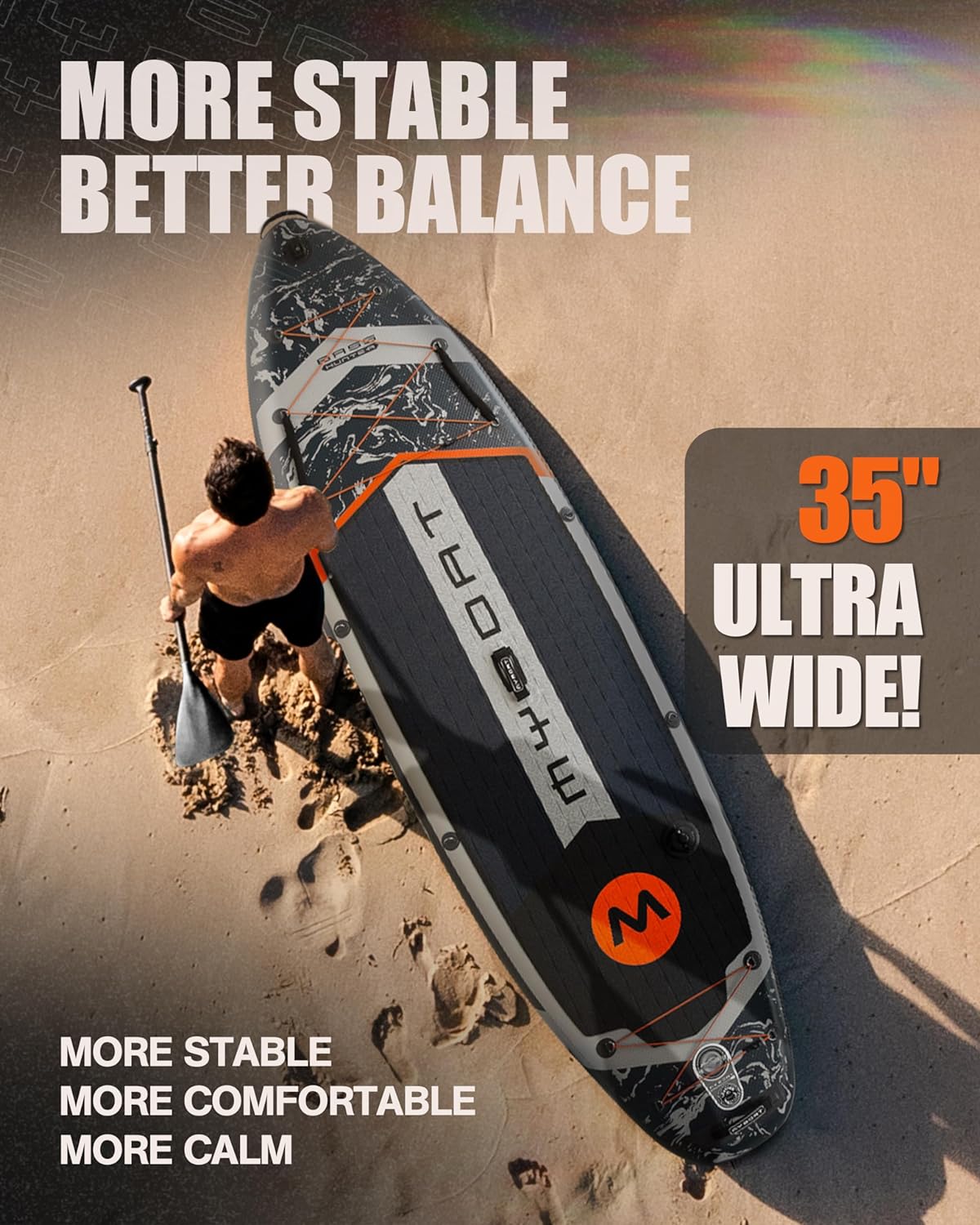 11'6脳34脳6 Extra Wide Inflatable Paddle Board