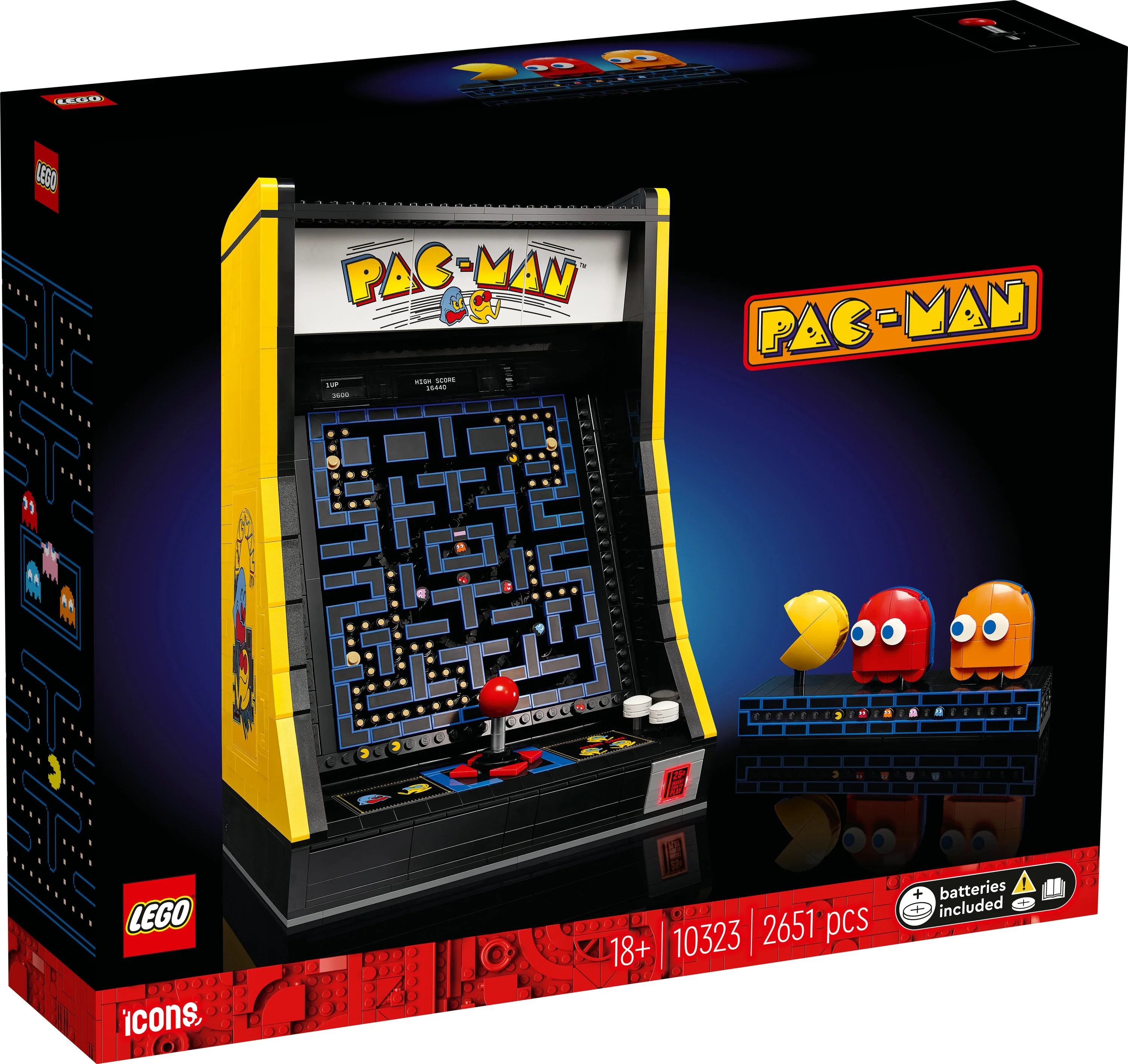 LEGO 10323 Icons PAC-MAN spille maskine