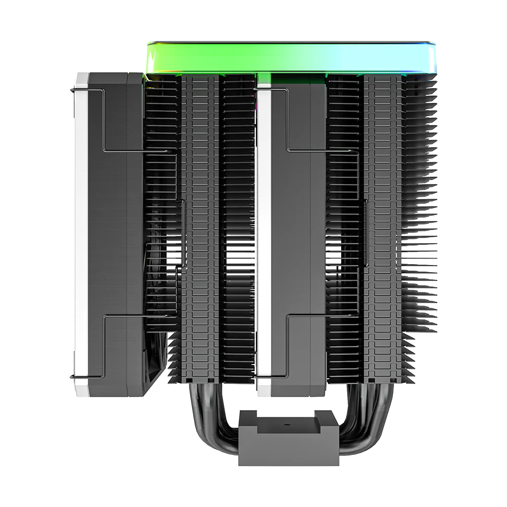 Montech Metal DT24 Premium – CPU-Kühler. obere ARGB-Abdeckung. 2x 120-mm-PWM-Lüfter. LGA1700 + AM5-Unterstützung. 270 W TDP