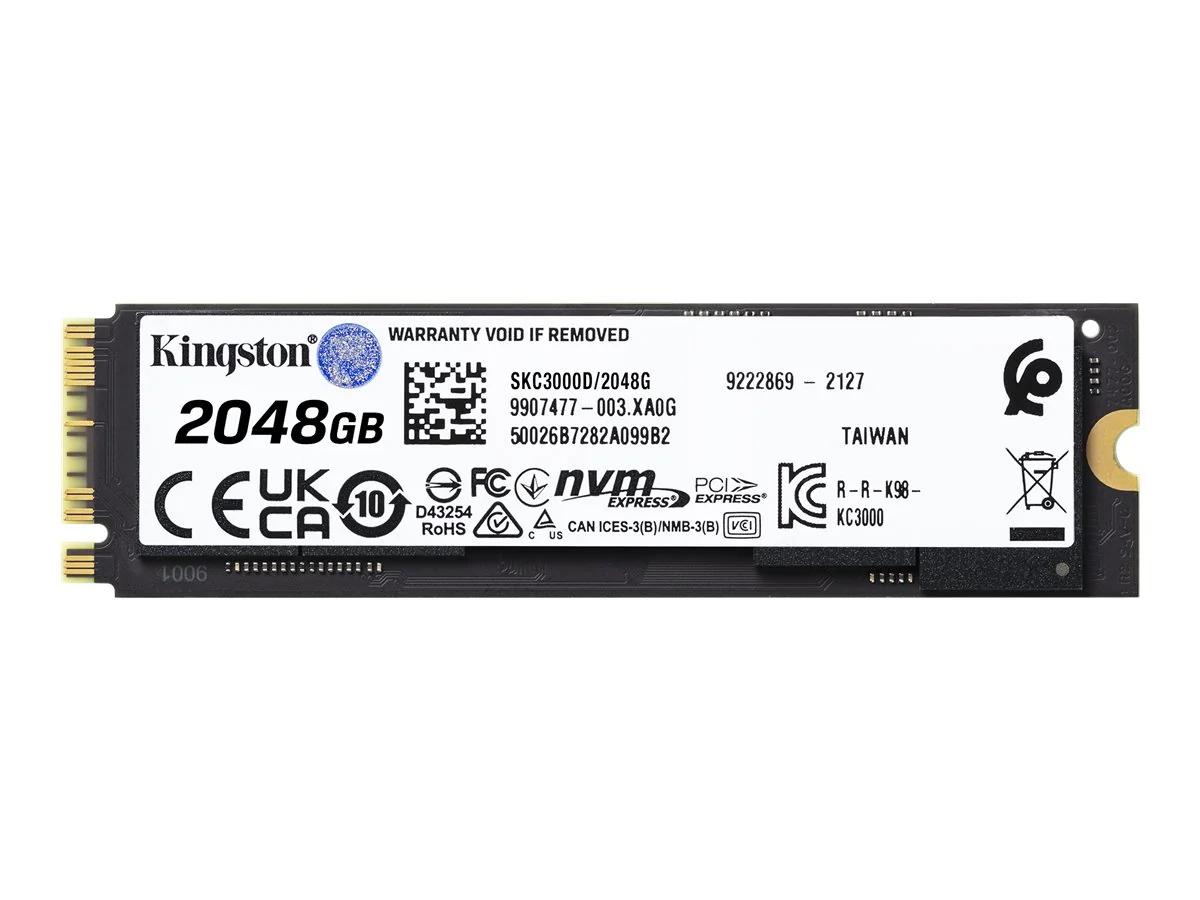 Kingston SSD KC3000 2048 GB M.2 PCI Express 4.0 (NVMe)