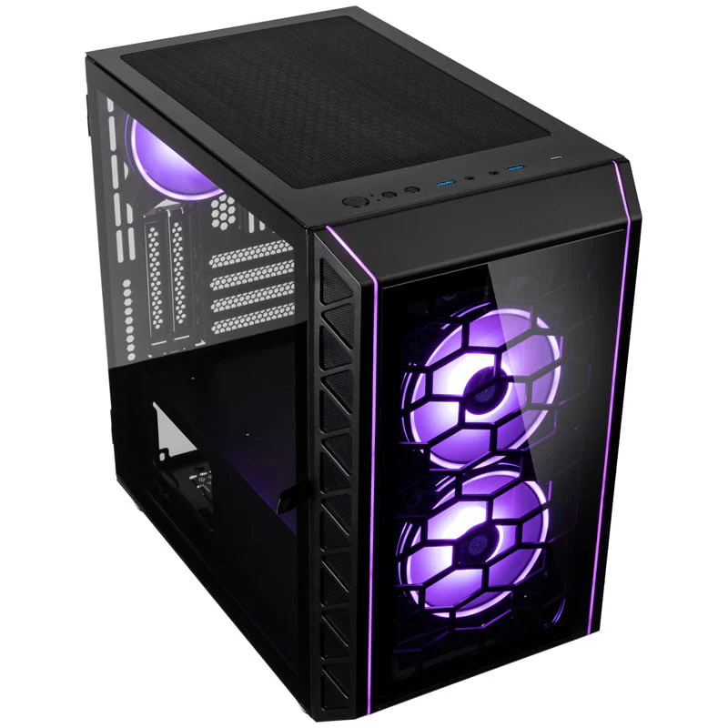 Kolink Citadel Glass SE ARGB Micro-ATX-Gehäuse– Schwarz