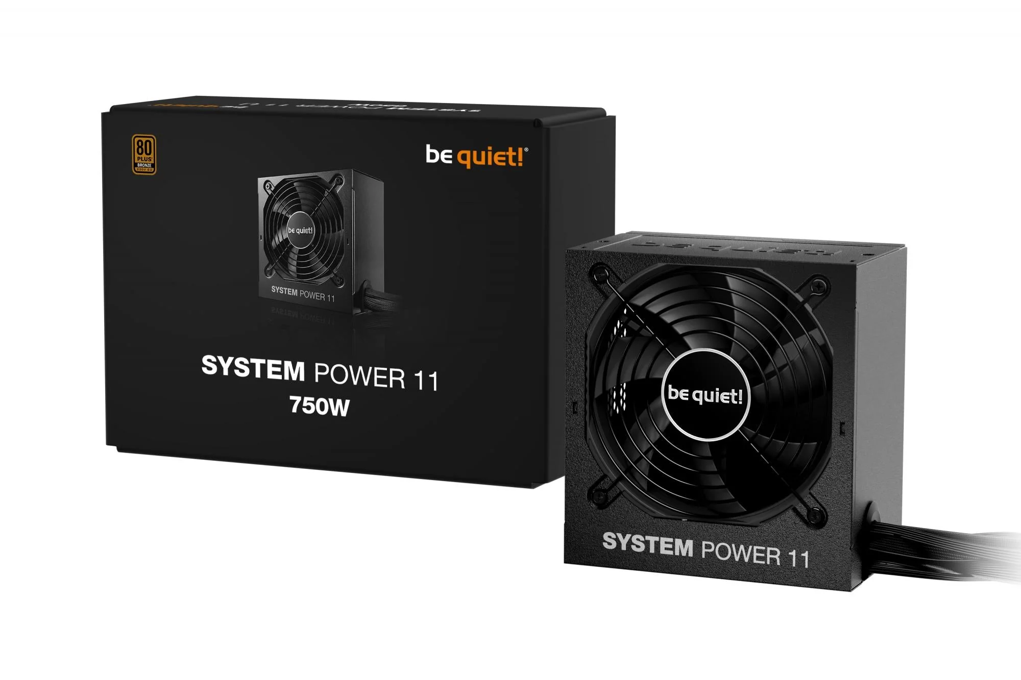 Be quiet System Power 11 750W ATX3.1 (black. 1x 12-pin high power GPU. 2x PCIe. 650 watts)