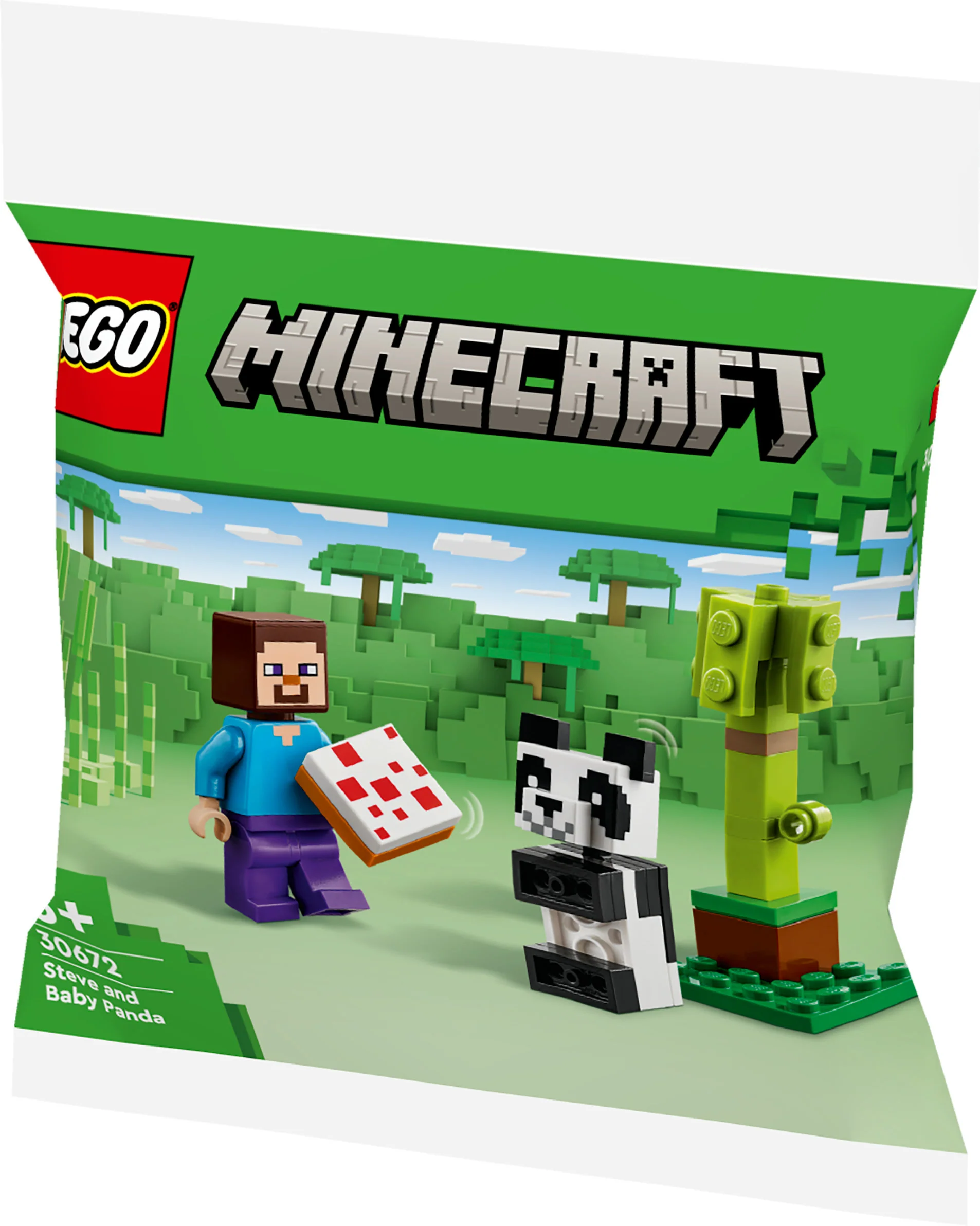 LEGO 30672 Minecraft Steve med Baby Panda